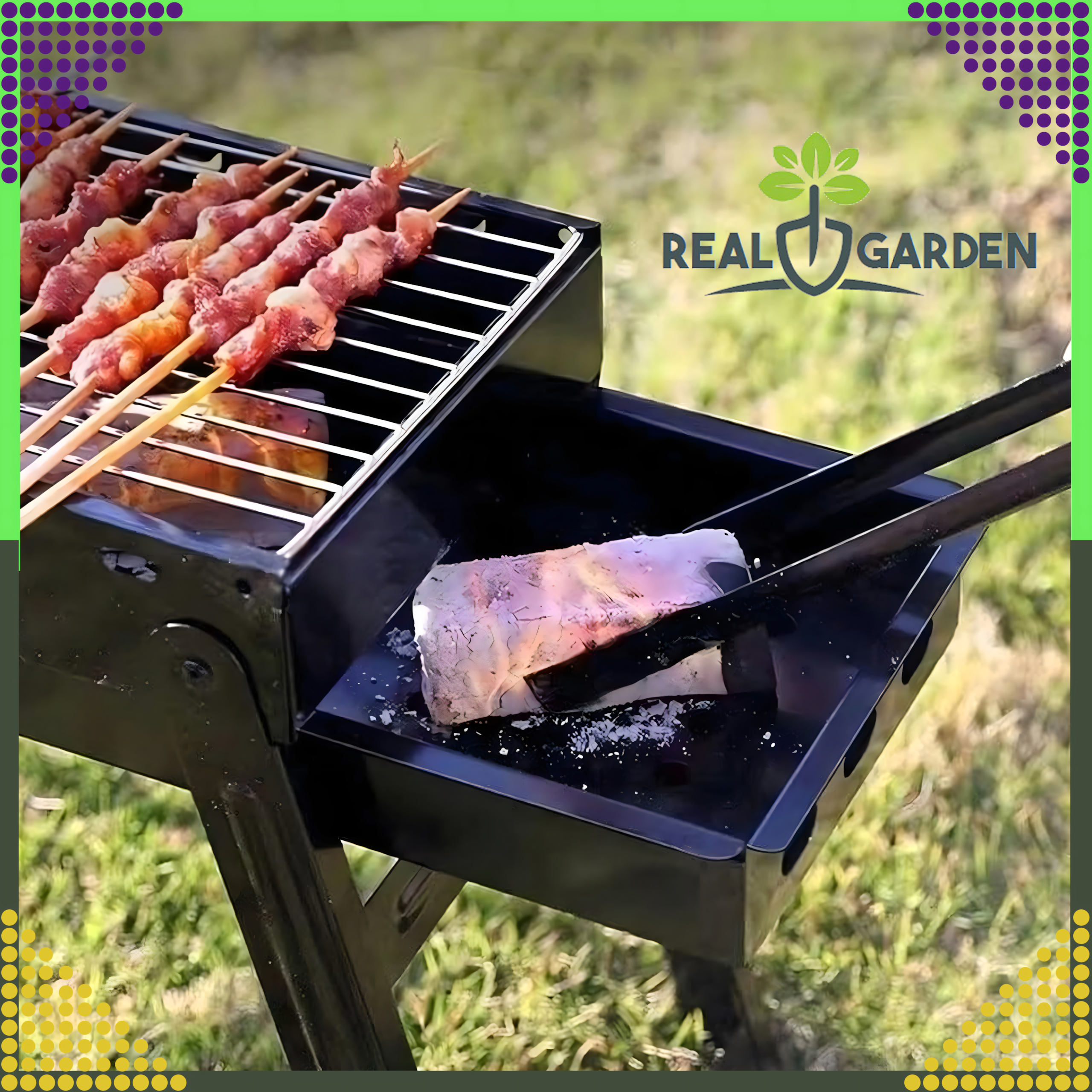 Kaasaskantav kokkupandav suur söegrill matkamiseks ja aeda