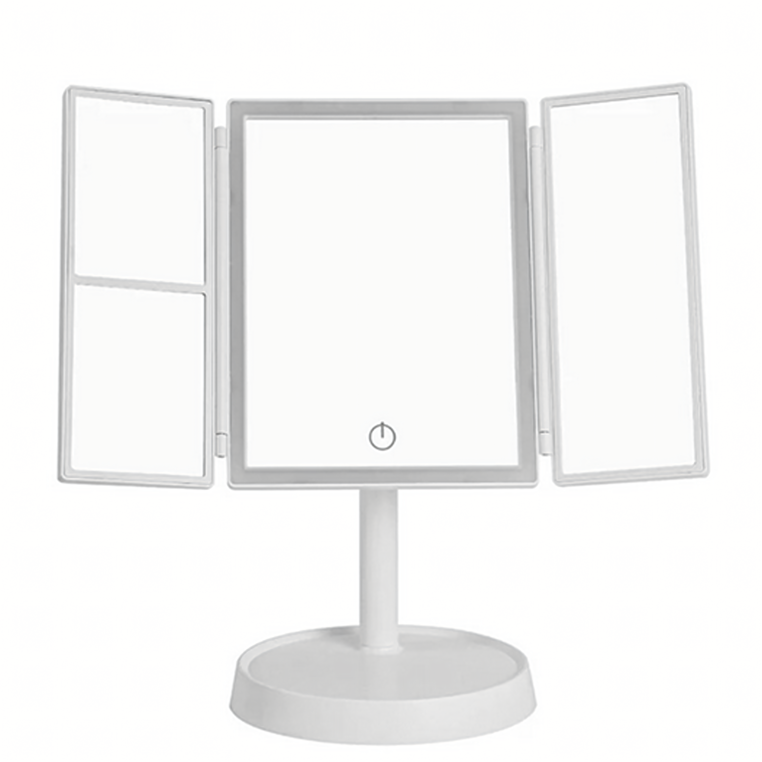 240x Kosmeetiline peegel LED-valgustusega kokkupandav meigipeegel x3