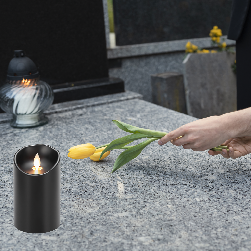 12x Küünla sisend Patareitoitel küünal Led-küünal 15 cm Leegi efekt