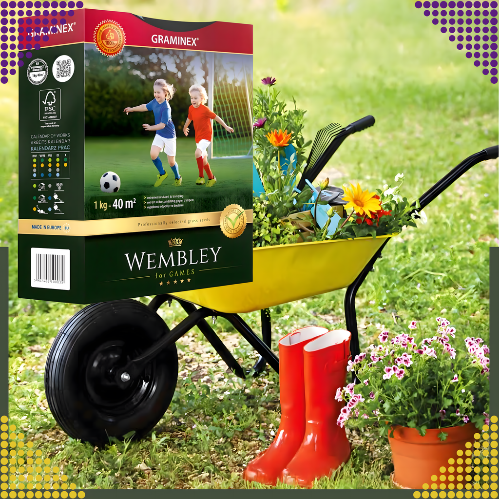 Premium Wembley spordimuru seemned 1kg 40m² jaoks