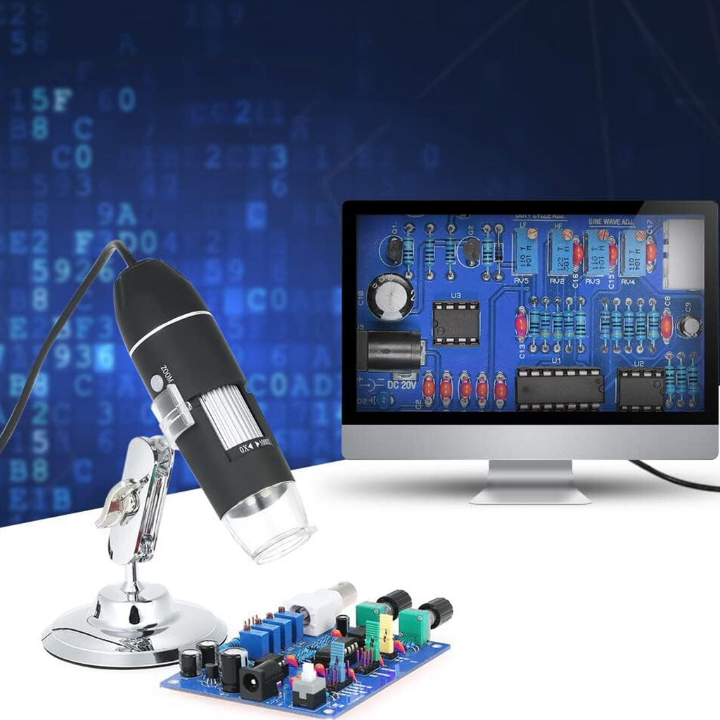 Digitaalne mikroskoobikomplekt USB LED suurendus 1600 hariduslik teaduslik