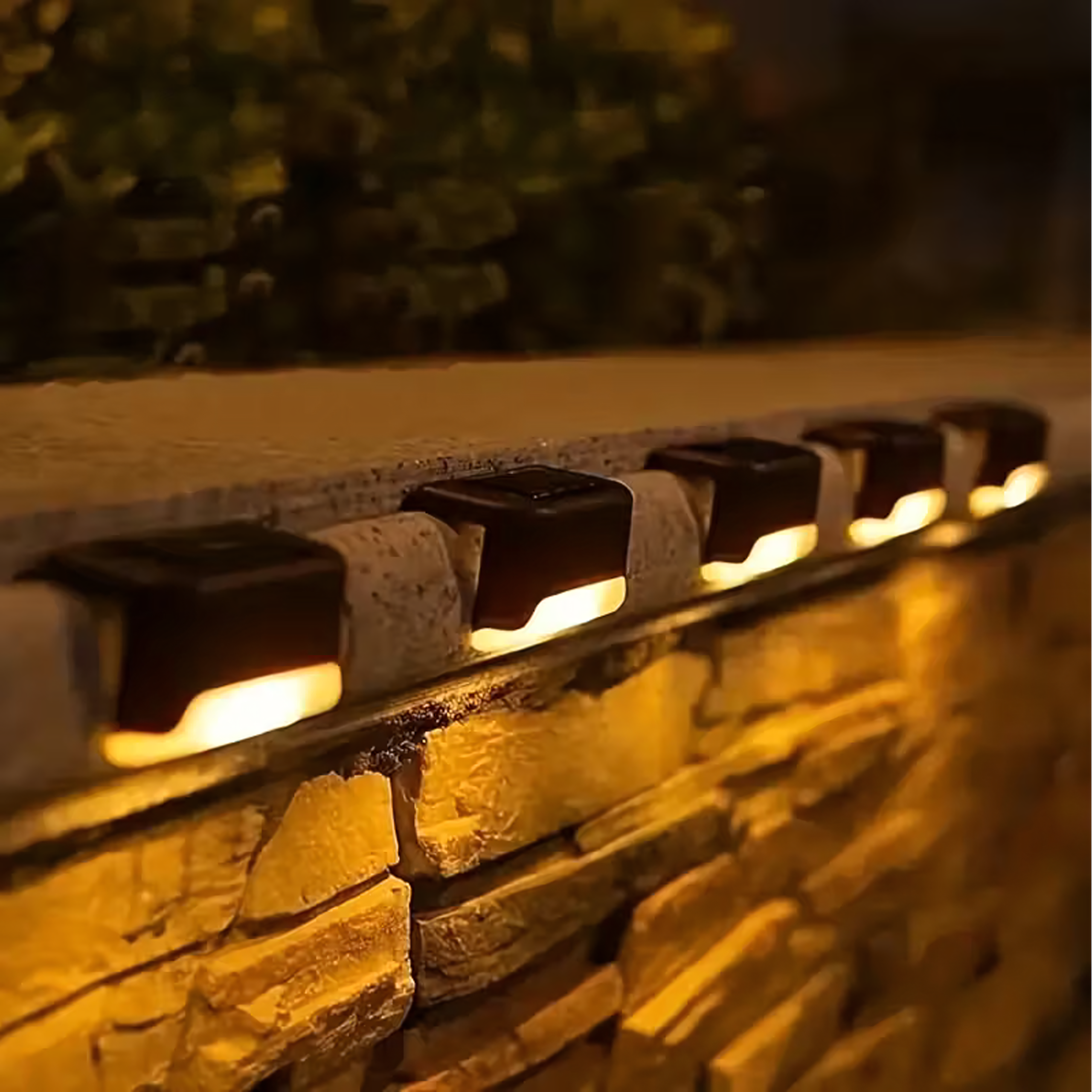 4x Solar LED aiasammu valgusti veekindel treppidele ja terrassile