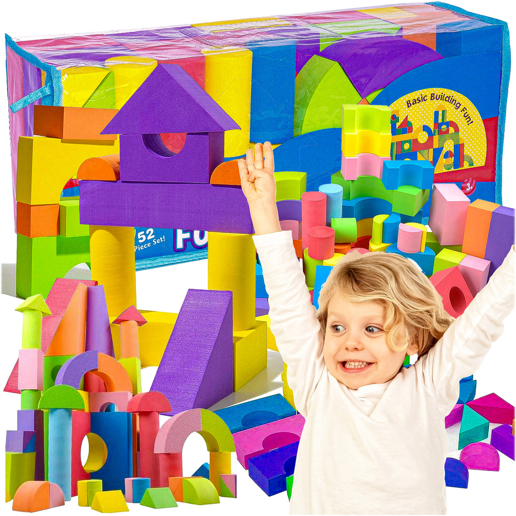 Vahtplokkide komplekt lastele, 50 elementi, värviline pusle