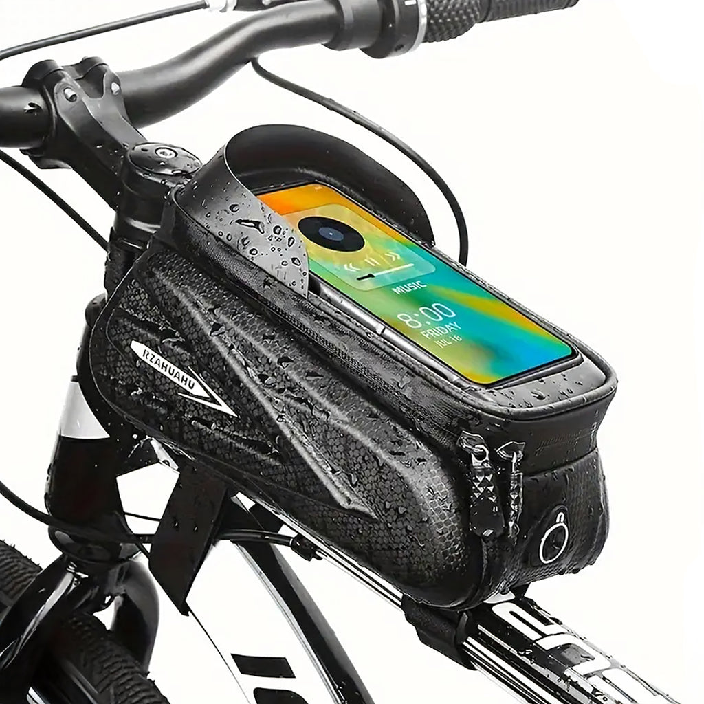Waterproof Bicycle Handlebar Bag with Touchscreen Phone Case