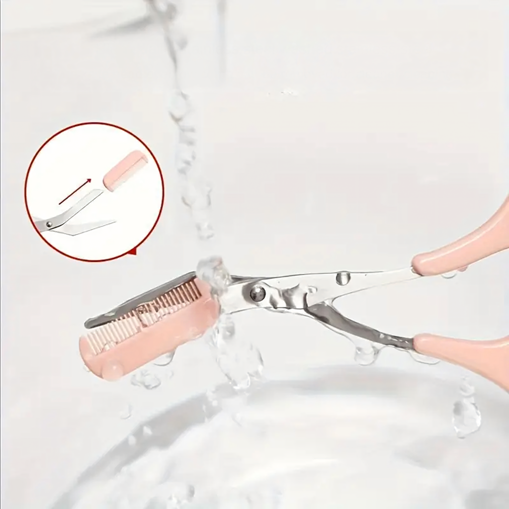 Käärid kulmude lõikamiseks, modelleerimiseks ja kohendamiseks kammiga 12.5 cm