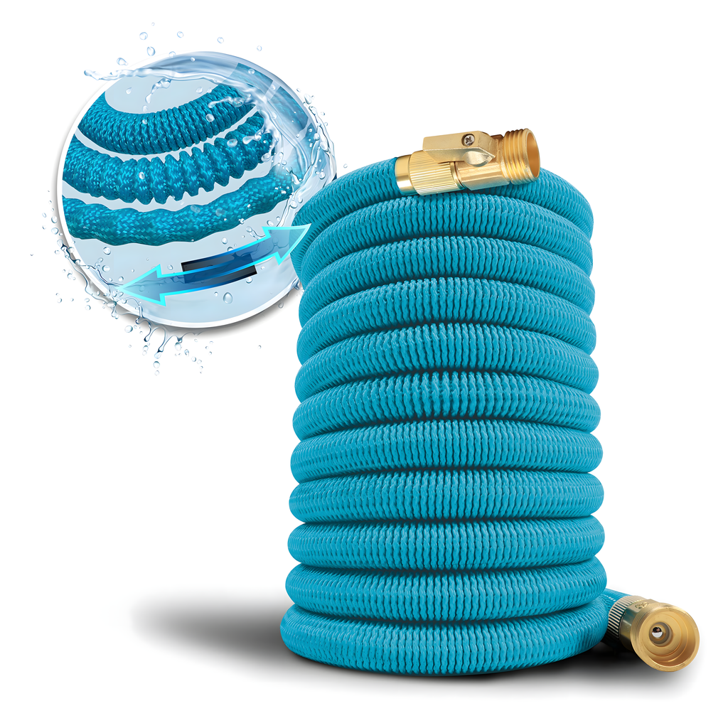 Elastic Expandable Garden Hose 5-15m with 1/2 3/4 Premium Spray Gun