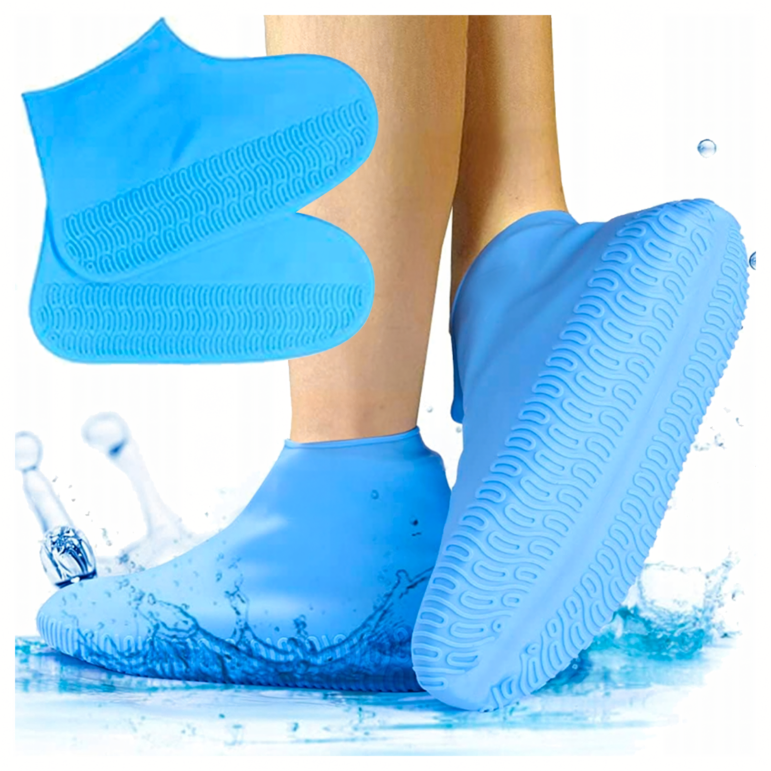 Waterproof Protectors Rain Shoe Covers Anti-Slip Wellington Boots M