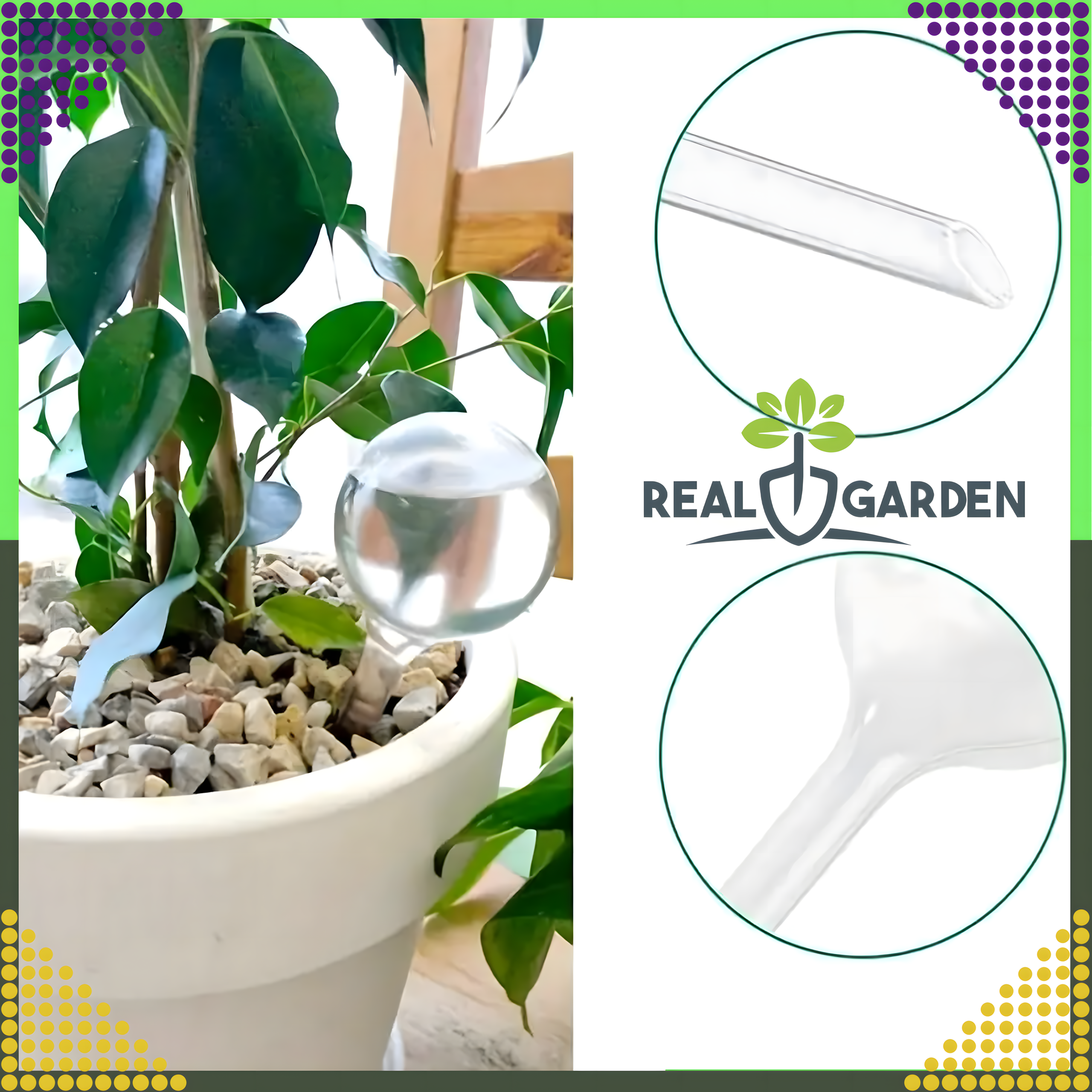 8 x Flower Watering Balls Plant Irrigator Water Dispenser Set