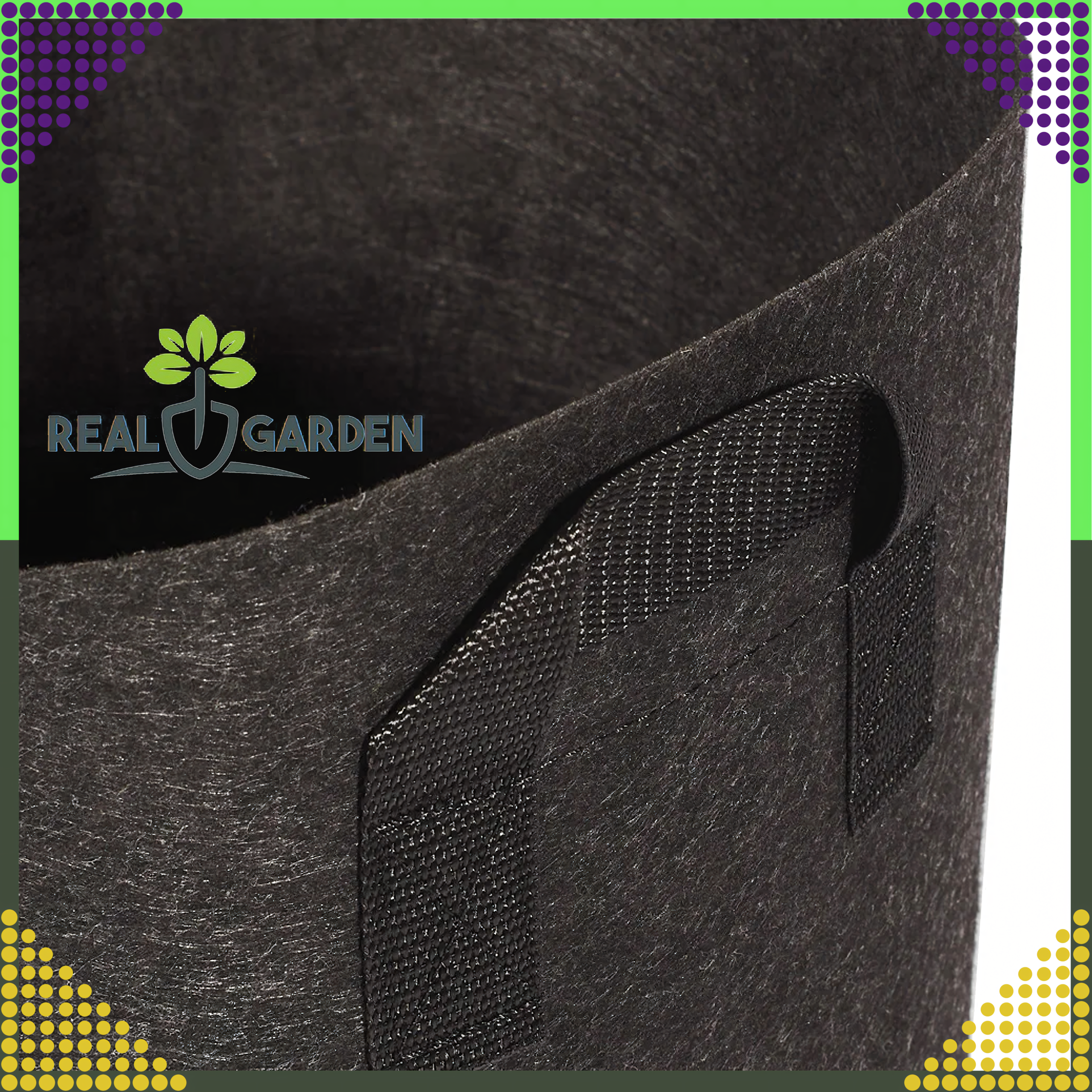 Wicker Planting Bag Pot for Growing Vegetables and Flowers 26.5L