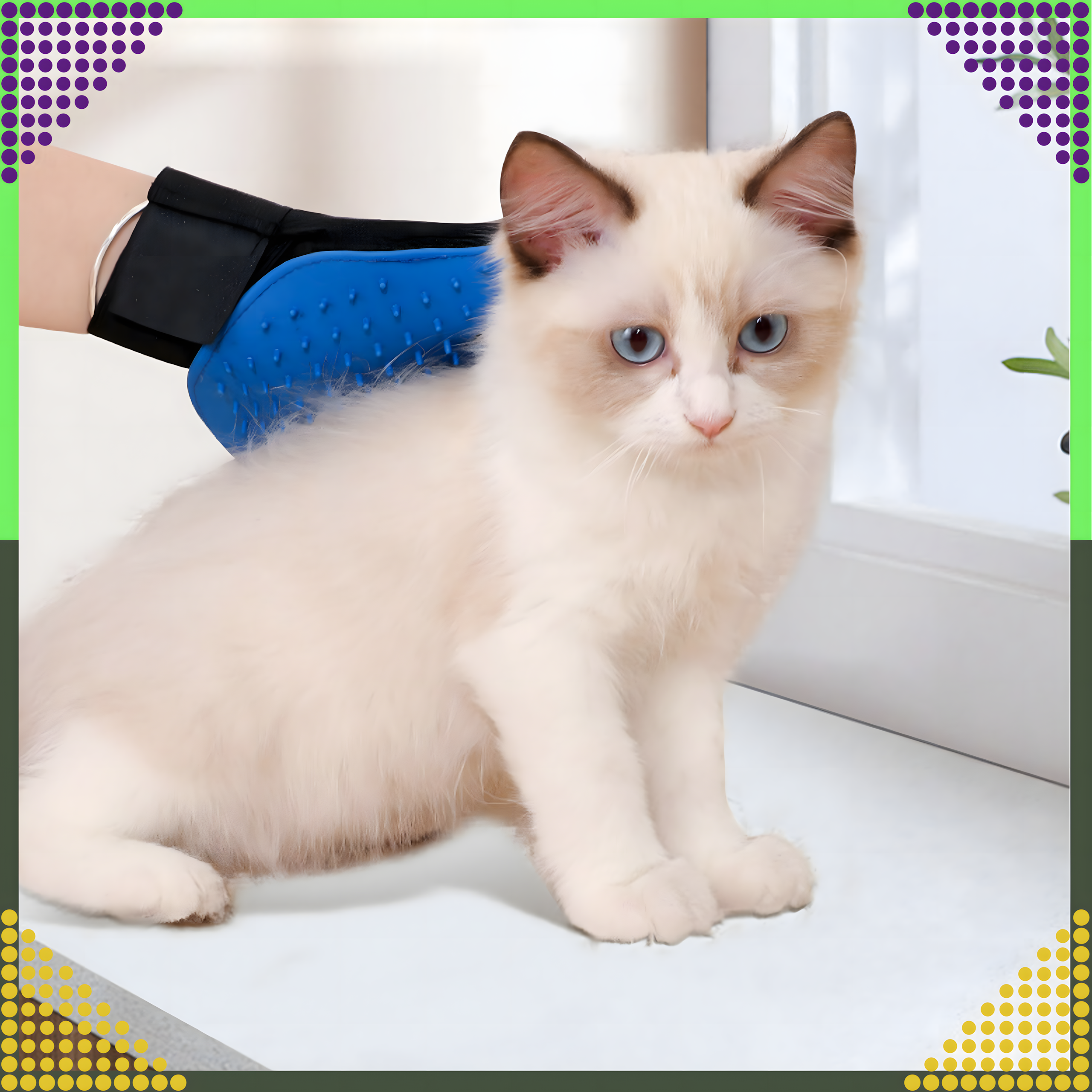 Kindaharj loomade karva harjamiseks, sügamiseks, pesemiseks ja masseerimiseks koertele ja kassidele