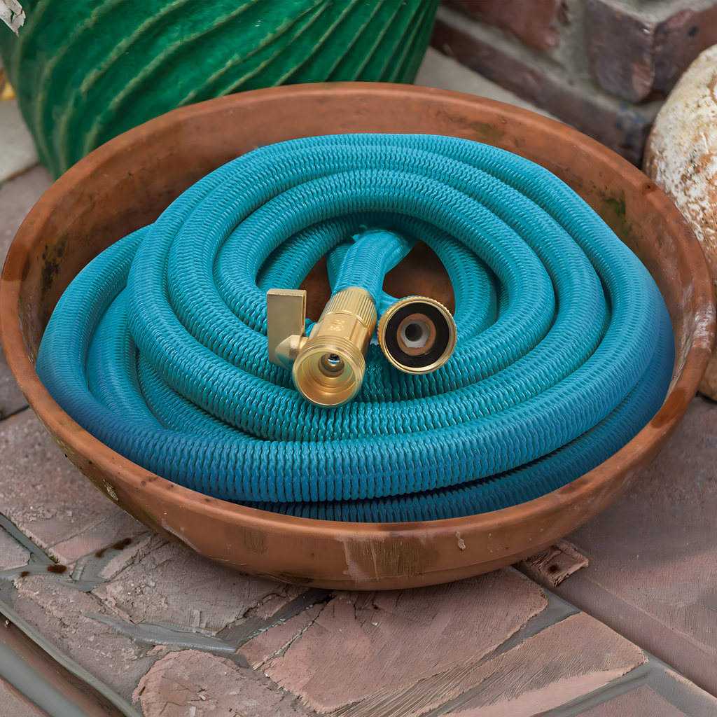 Elastic Expandable Garden Hose 5-15m with 1/2 3/4 Premium Spray Gun