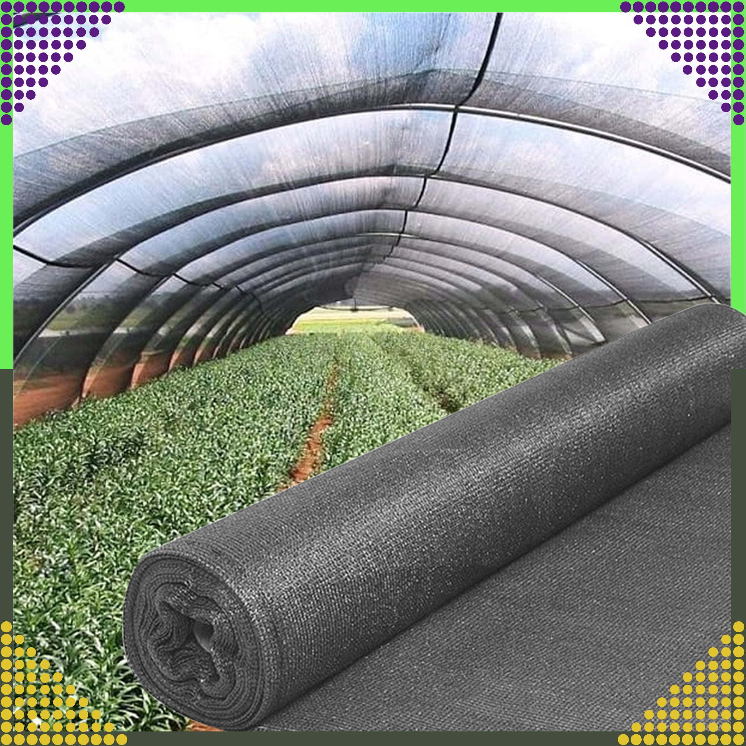 Shading net 1.5x25m Masking fence cover Fence 60g