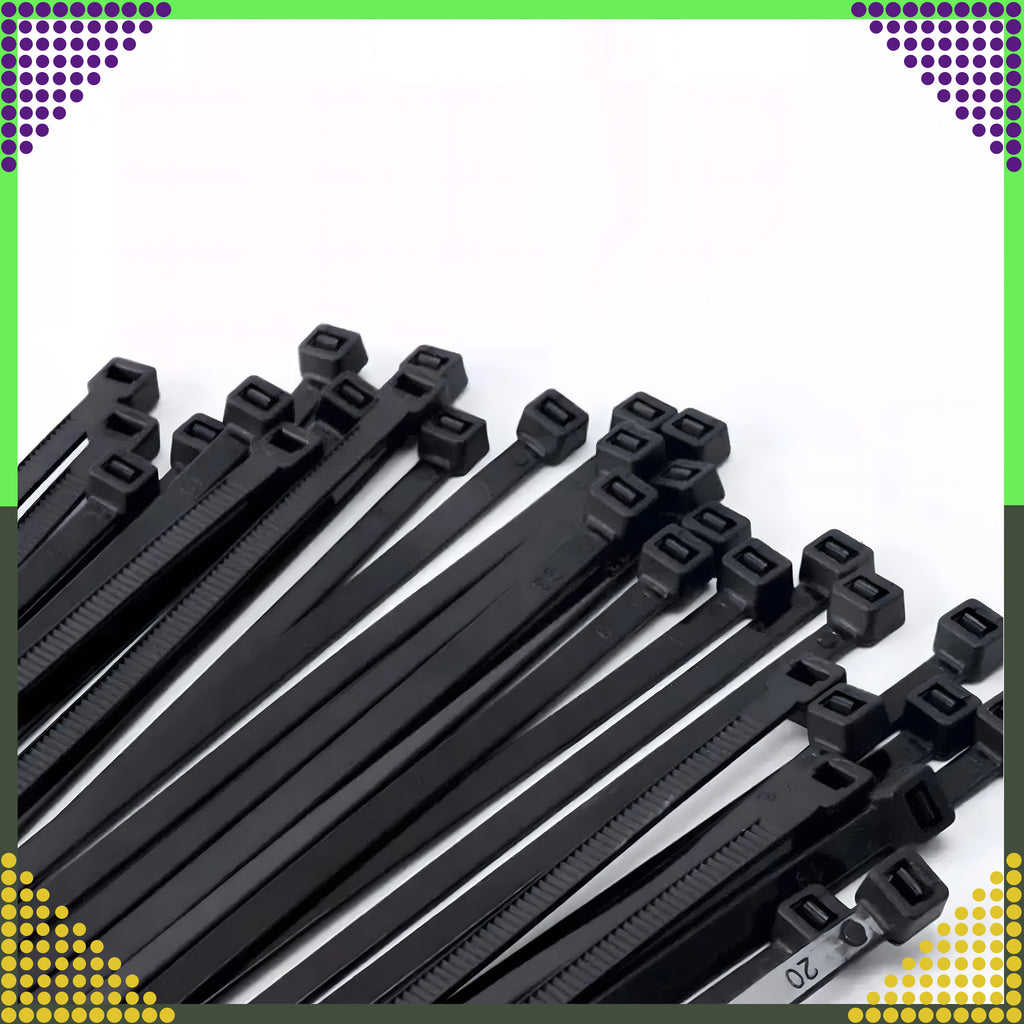 Tugevad kinnitused kaabliköidikud mustad 4x100mm 50 tk