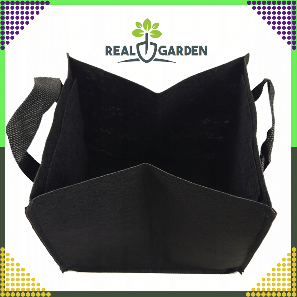 Wicker Planting Bag Pot for Growing Vegetables and Flowers 26.5L