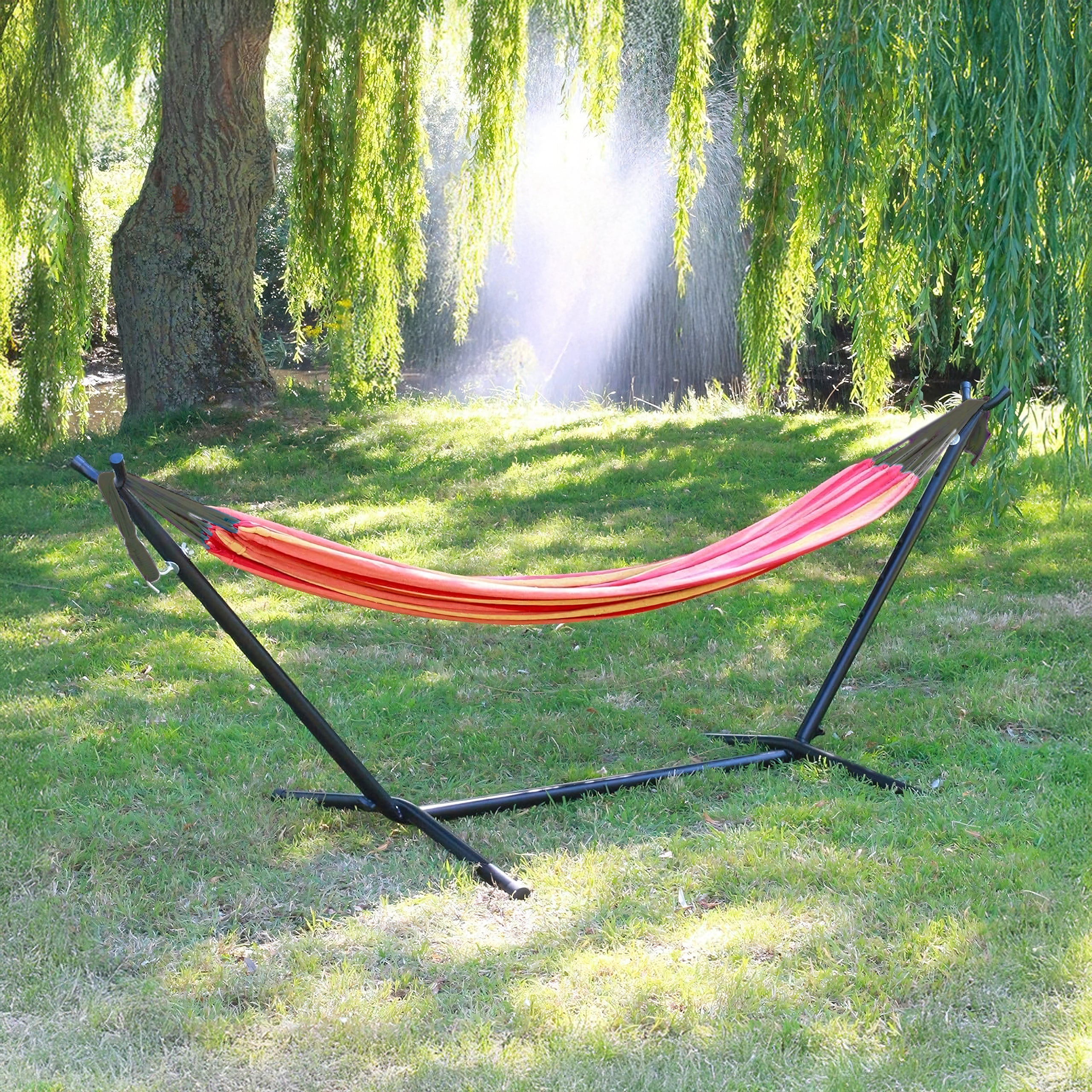 Large Garden Hammock with Stand Set