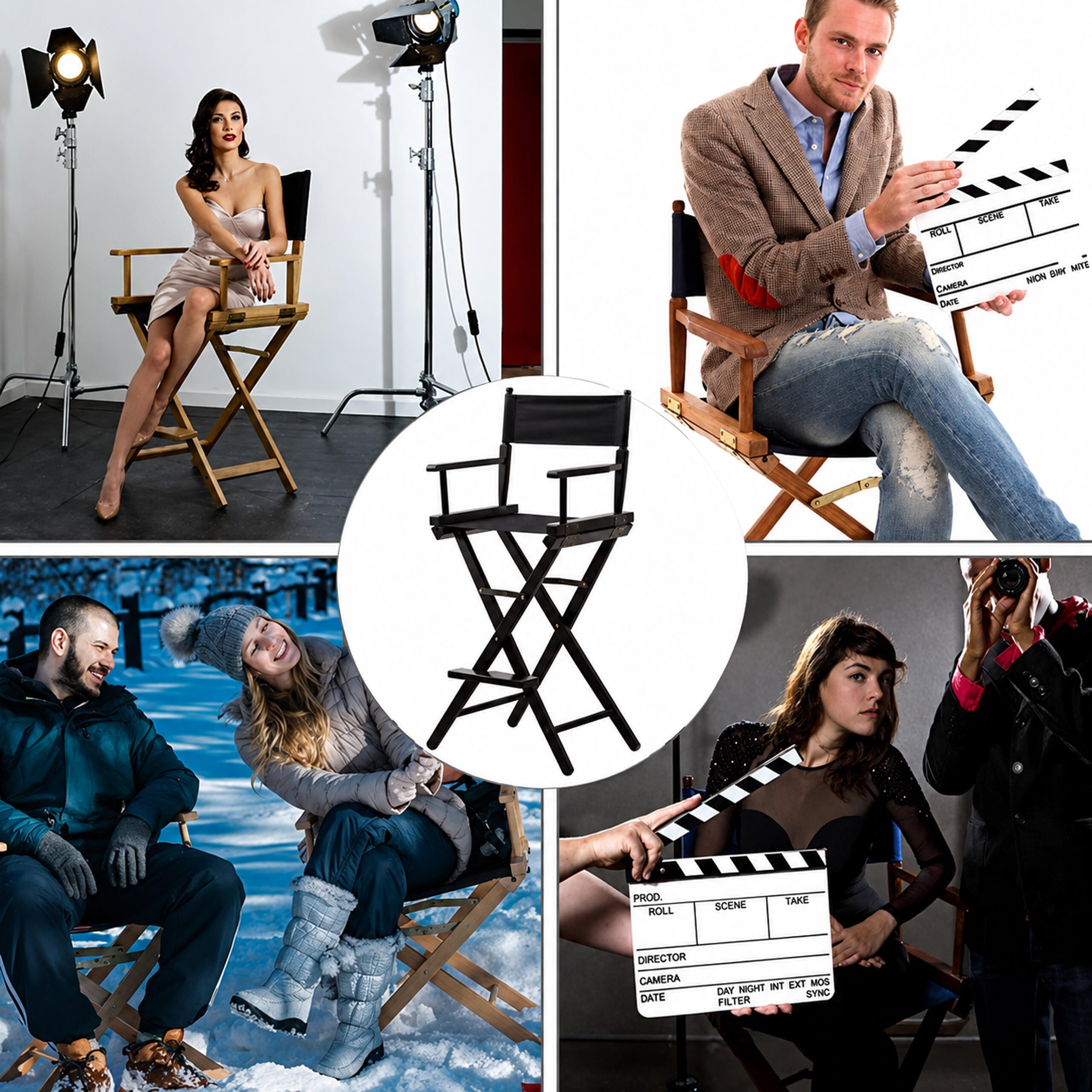 Aluminum Folding Makeup Director Chair