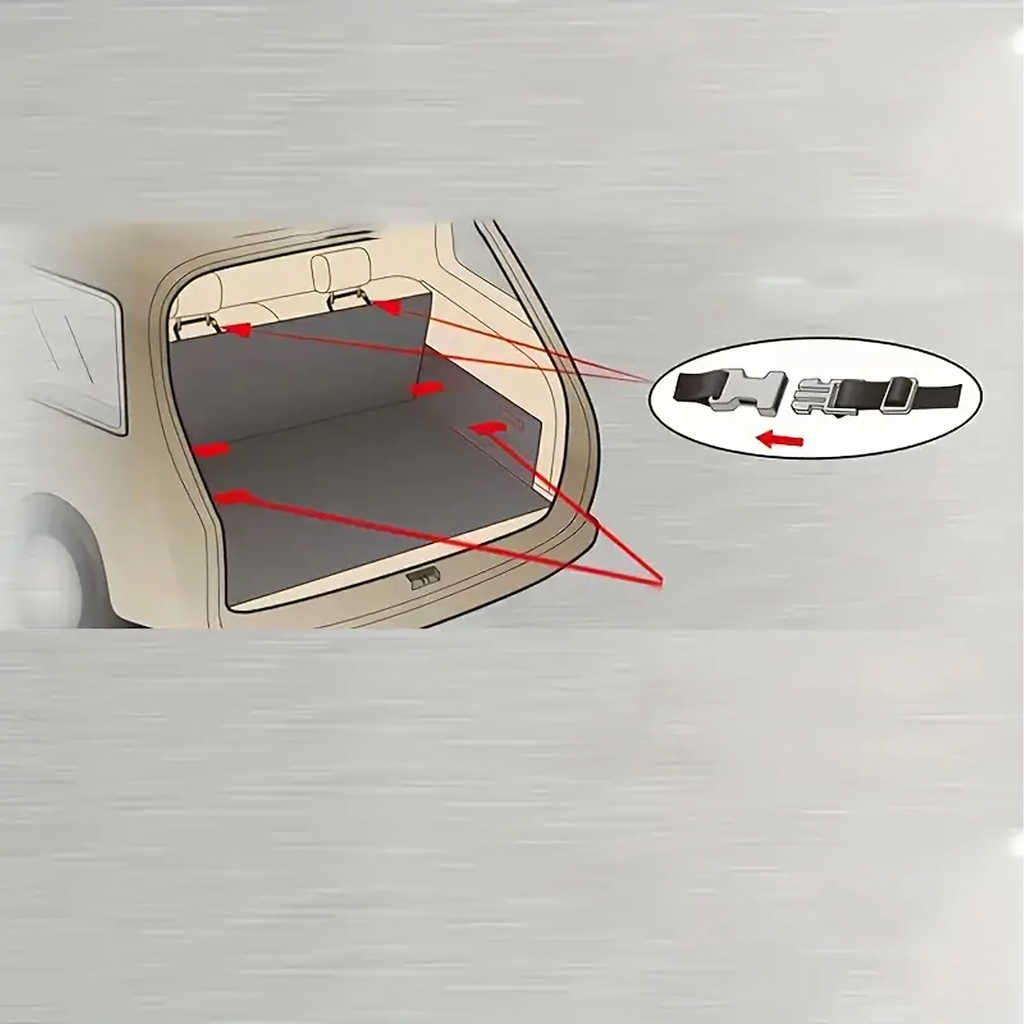 Lemmiklooma koera-kassi kaitsev veekindel auto matt 180x105cm