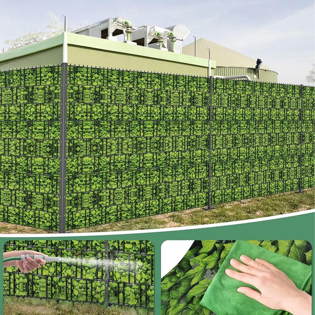 Garden Fence Tape 19cm x 35m UV Resistant Leaf Pattern 336 pcs