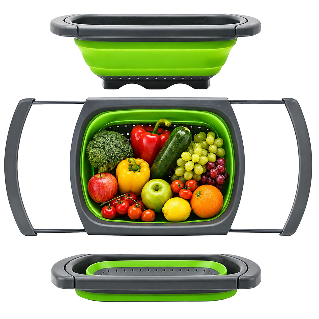 Foldable Silicone Kitchen Colander Drain Rack 61cm