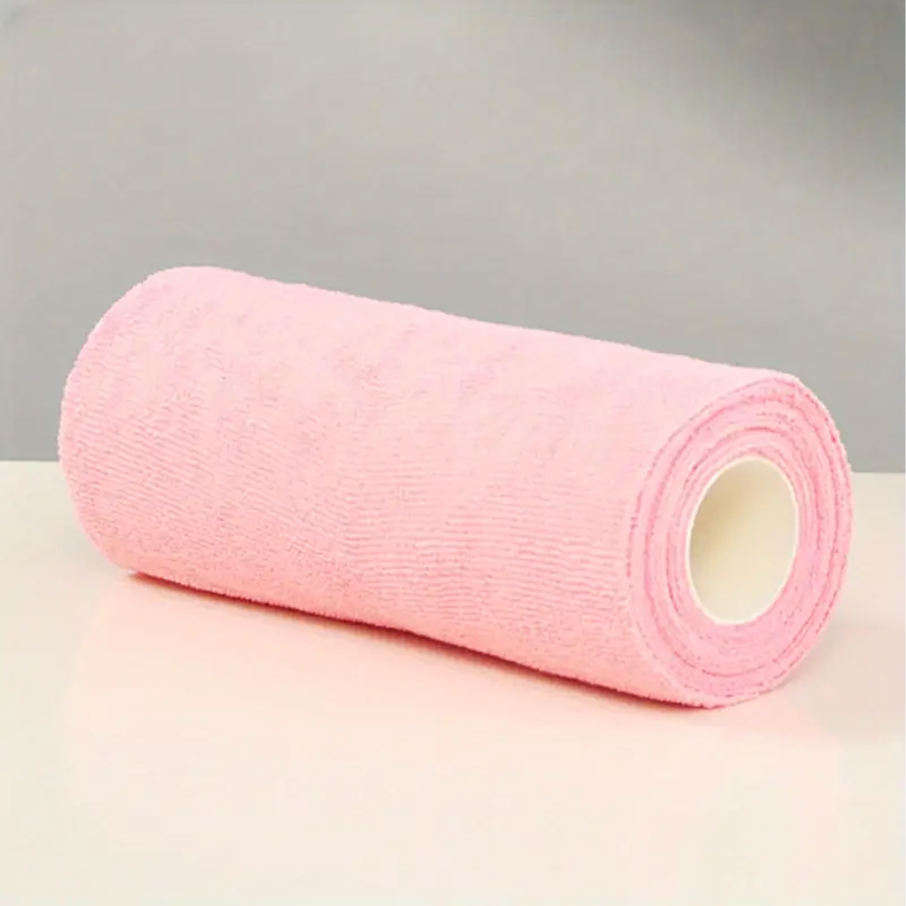 Microfiber Cleaning Cloths Roll 25x25cm 20 pcs