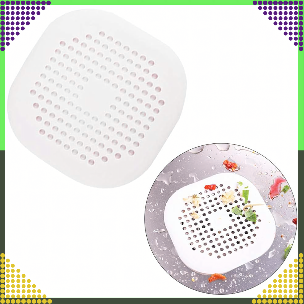Silicone Strainer for Sink, Bathtub, Washbasin, Drain Filter, Hair Catcher