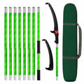Modular Telescopic Garden Branch Hand Saw with Hook and Two Blades 1-8m
