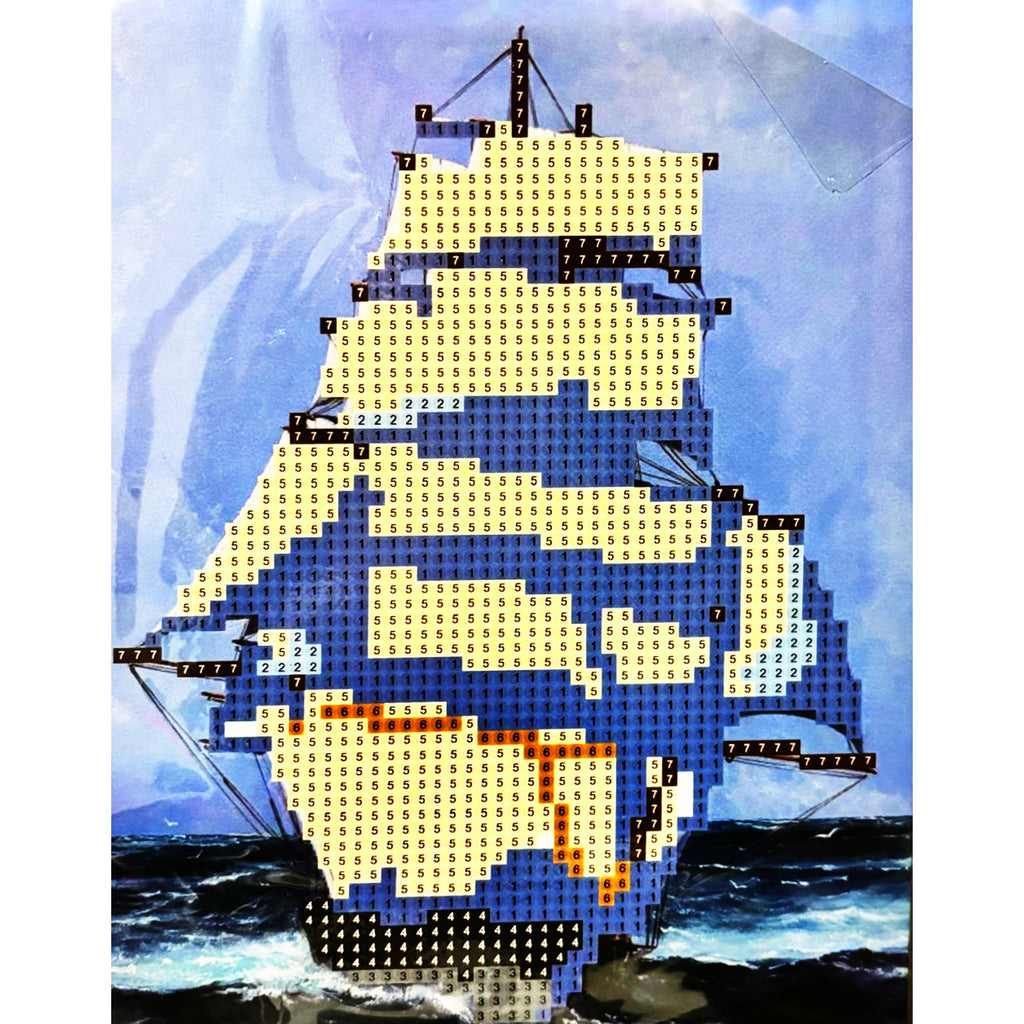 Teemantmaali teemanttikandi mosaiigi lihtne komplekt 15x20cm lastele