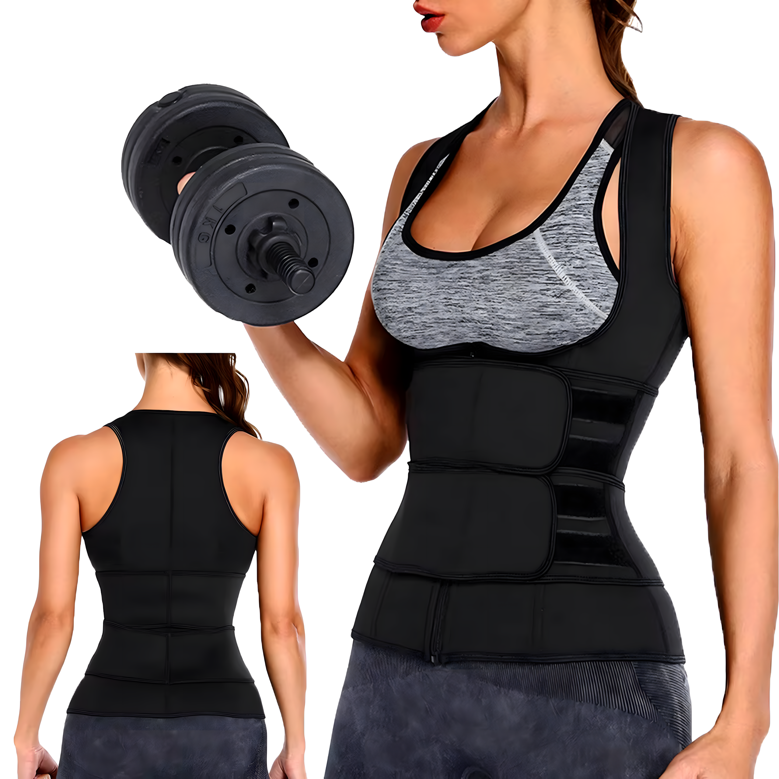 Women's Neoprene Fitness Vest Sauna Training S