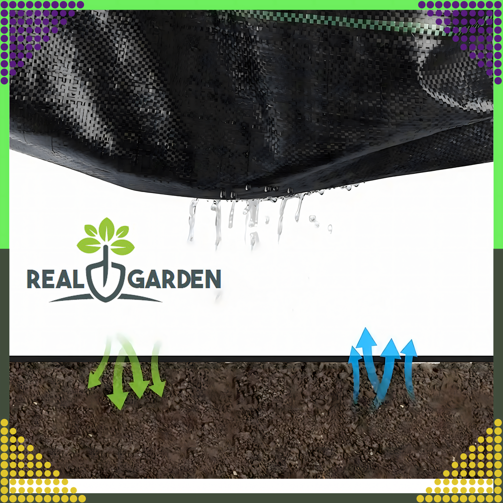 Agro Nonwoven Fabric 90g 0.8x50m Black UV Agrofabric Weed Control Mat (F12)