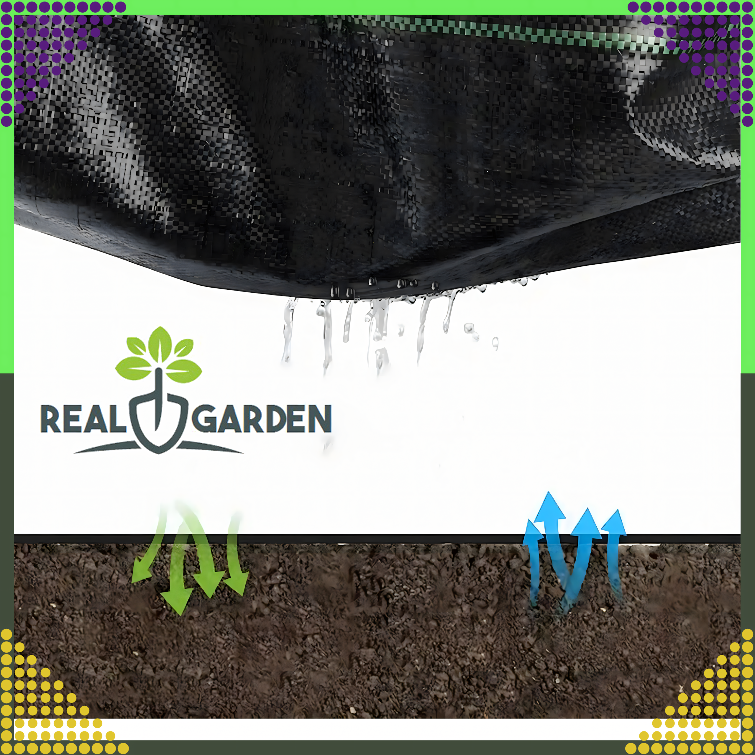 Agro Nonwoven Fabric 90g 0.8x50m Black UV Agrofabric Weed Control Mat (F12)