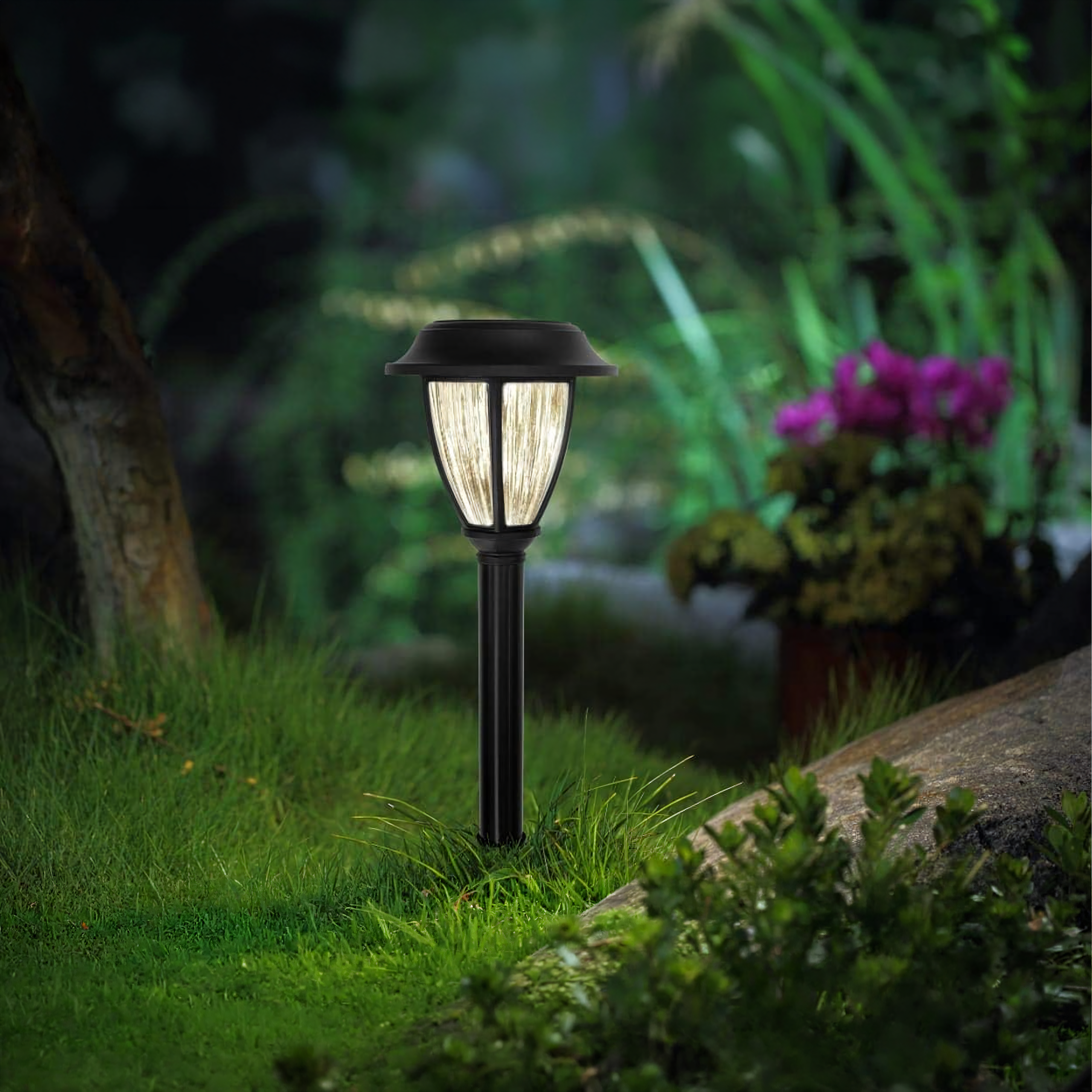 10x komplekt 10 päikeseenergia LED aialaternatega postidele