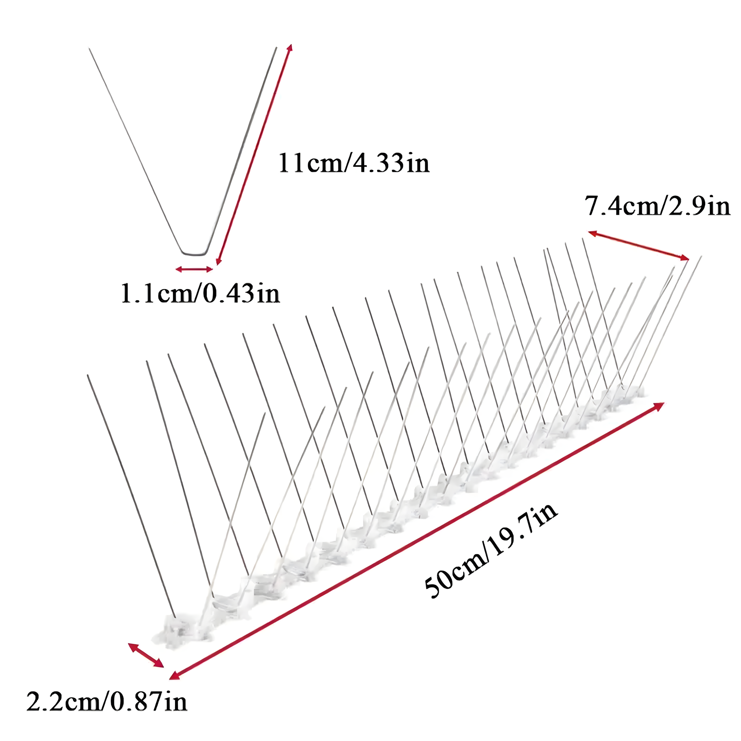 20 x metallist terasest ogad lindudele tuvidele varblastele aknalaua servale 50 cm