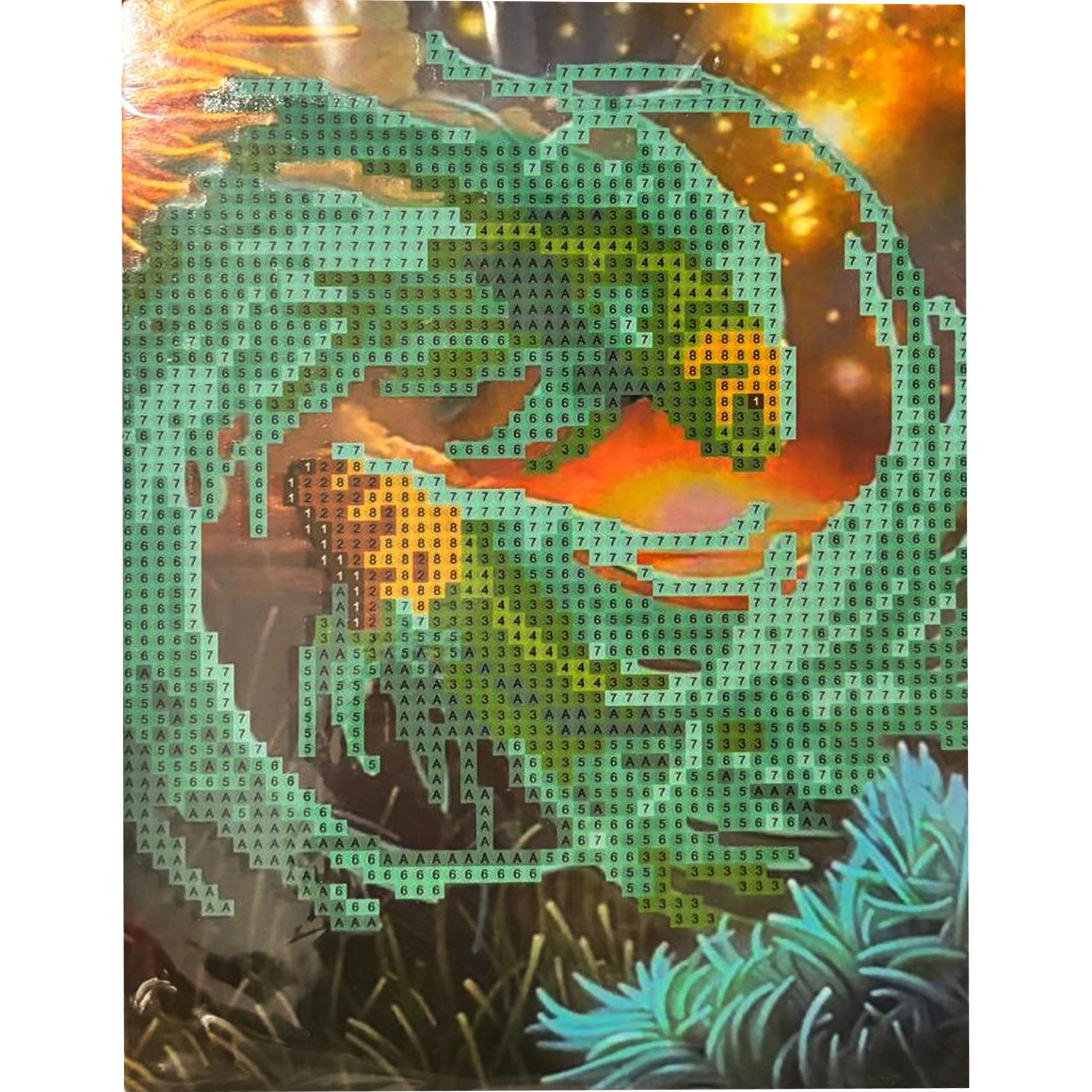 Teemantmaalimise komplekt koos molbertiga 15x20cm lastele