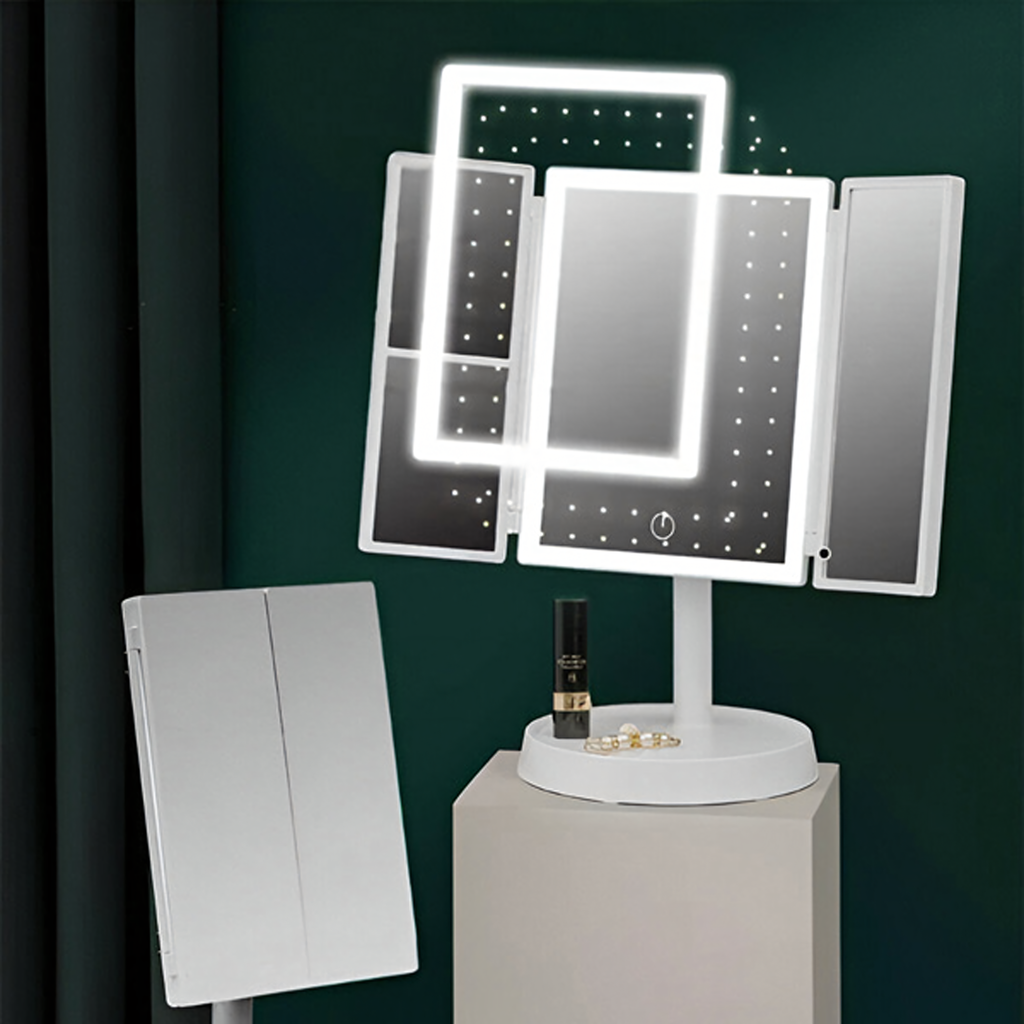 15x Led Illuminated Cosmetic Mirror Foldable Makeup Mirror x3