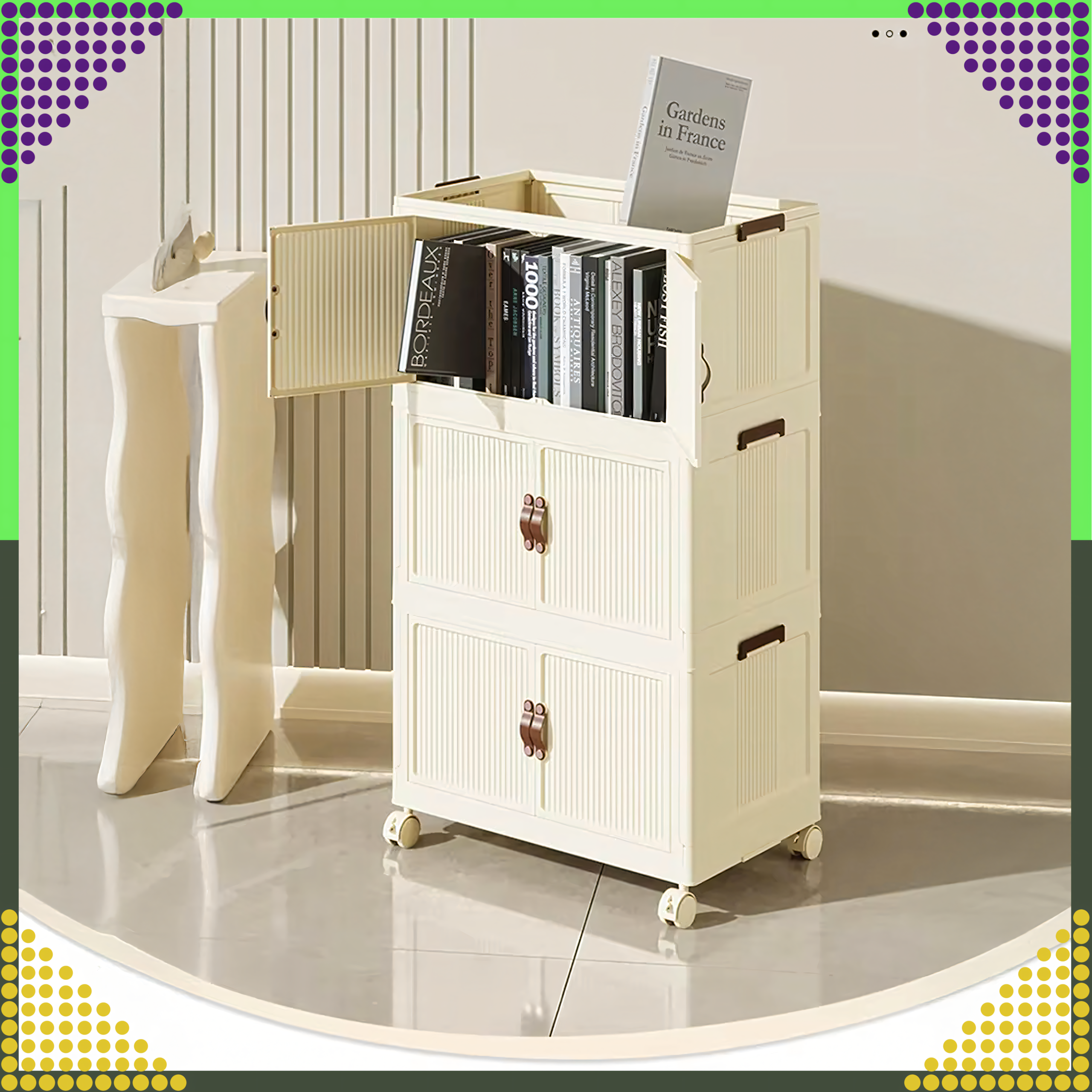 Cabinet Storage Shelf Plastic Organizer Foldable Storage Box
