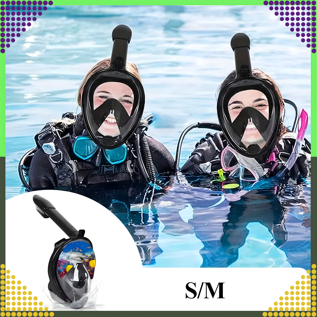 Sukeldumis- ja ujumisvee täismask S/M lastele