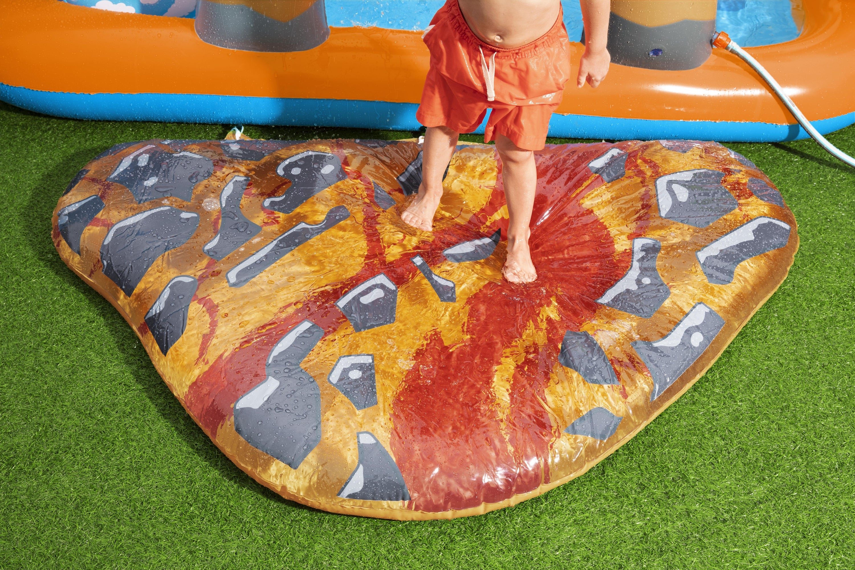 Bestway 53069 Inflatable Lava Playground with Slide 265x265x104 cm Large