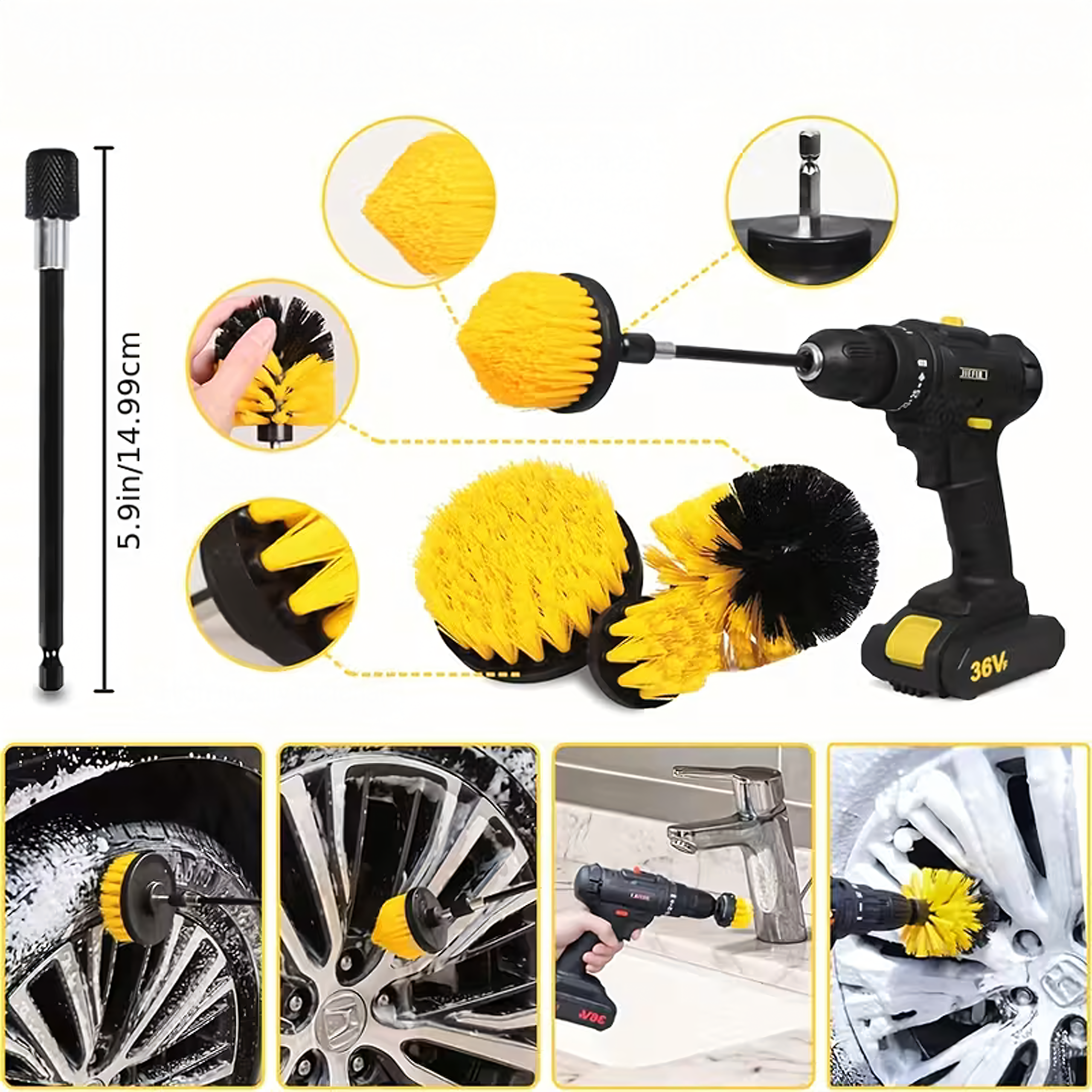 Car Detailing Set for Car Cleaning XXL Box 27-in-1