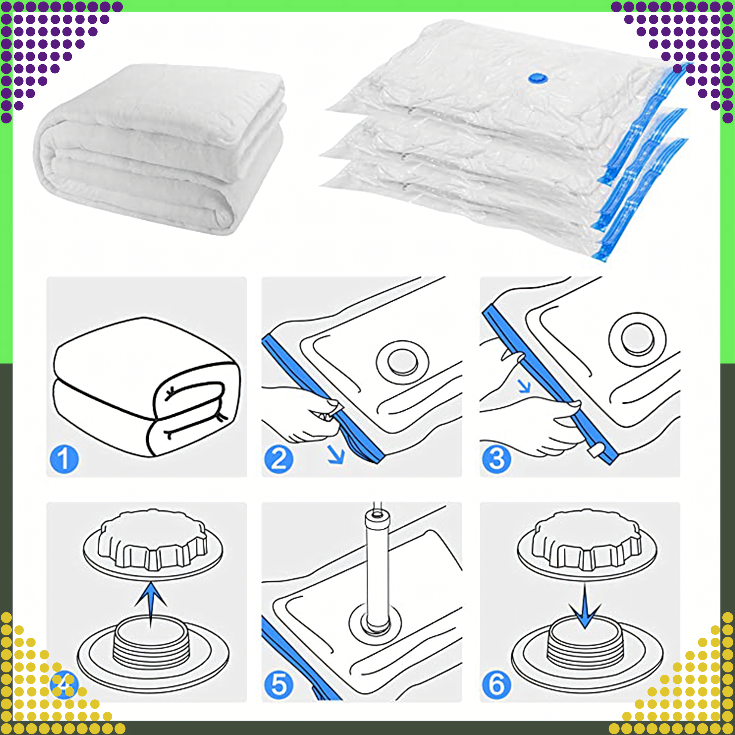 Vacuum Bag for Clothes Bedding Packing Vacuum Bags 40x60 cm