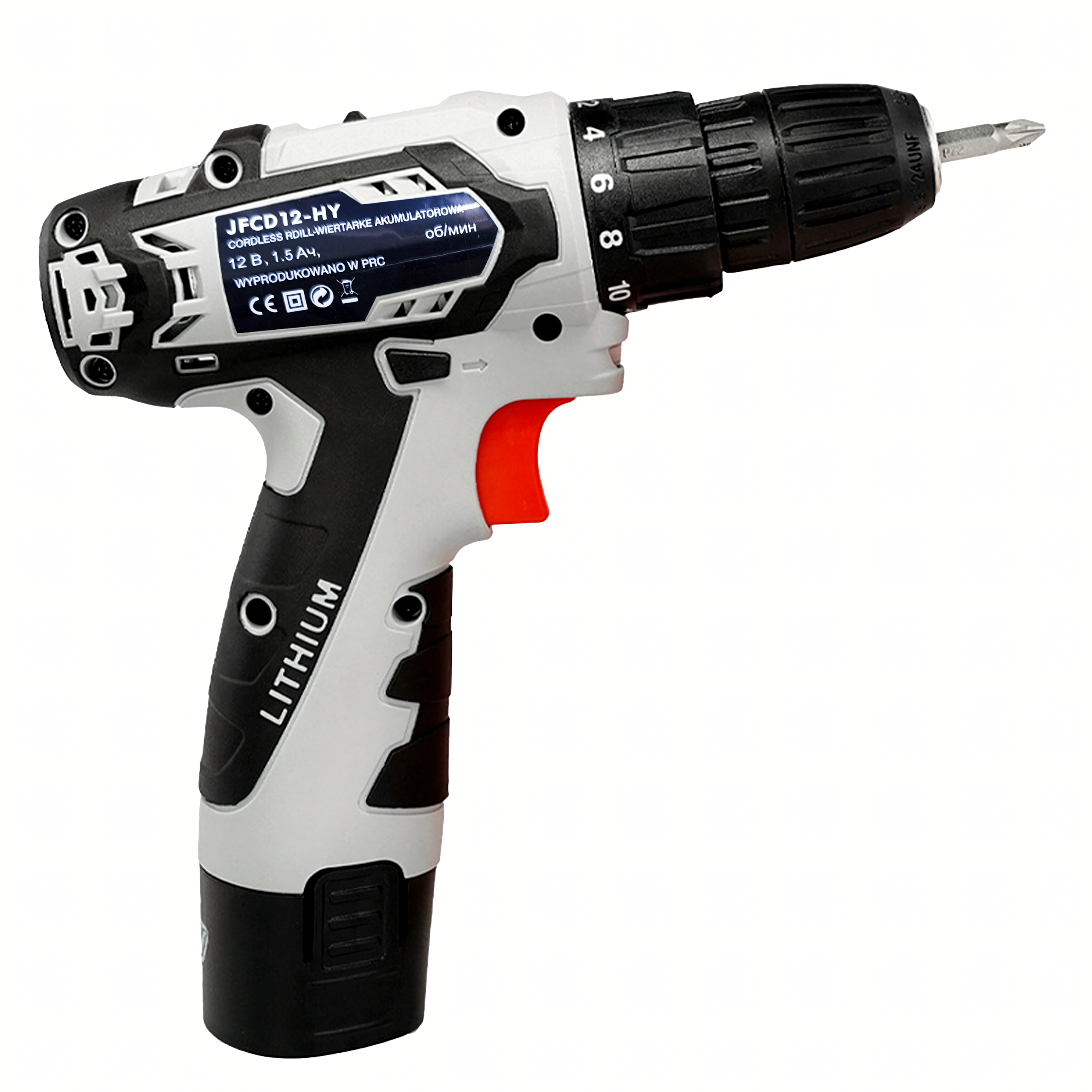 12V mini juhtmeta kruvikeeraja komplekt LED-iga, 2x 1.5Ah akud, kandekohver