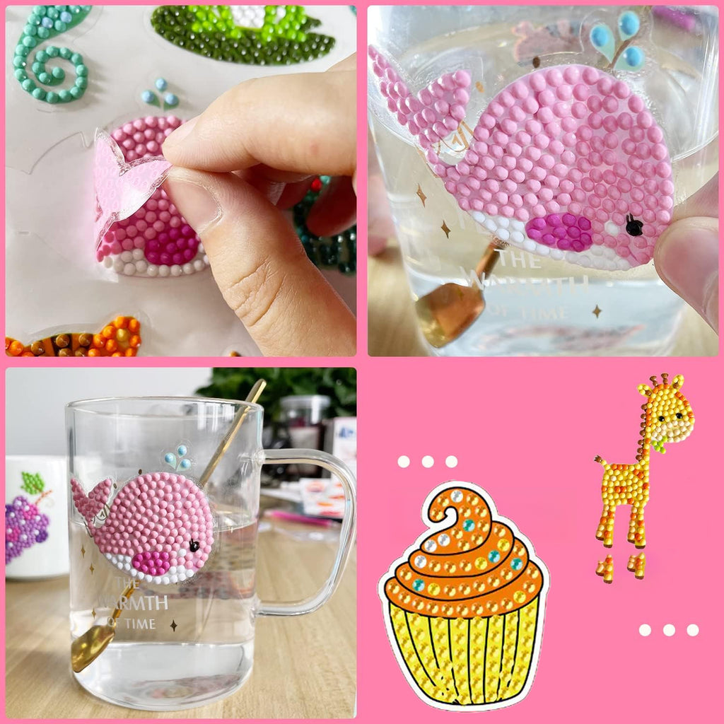 Teemanttikand, teemantkleebised, 5D mosaiikpulgad lastele, komplekt