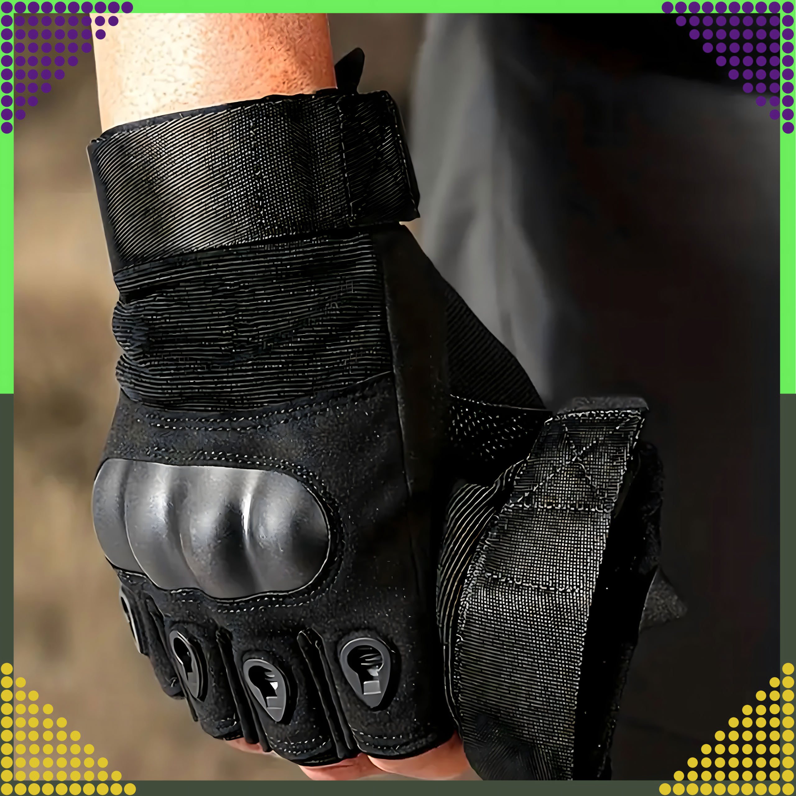 Survival Tactical Combat Gloves for Motorcycle Fingerless Military Work Gloves L