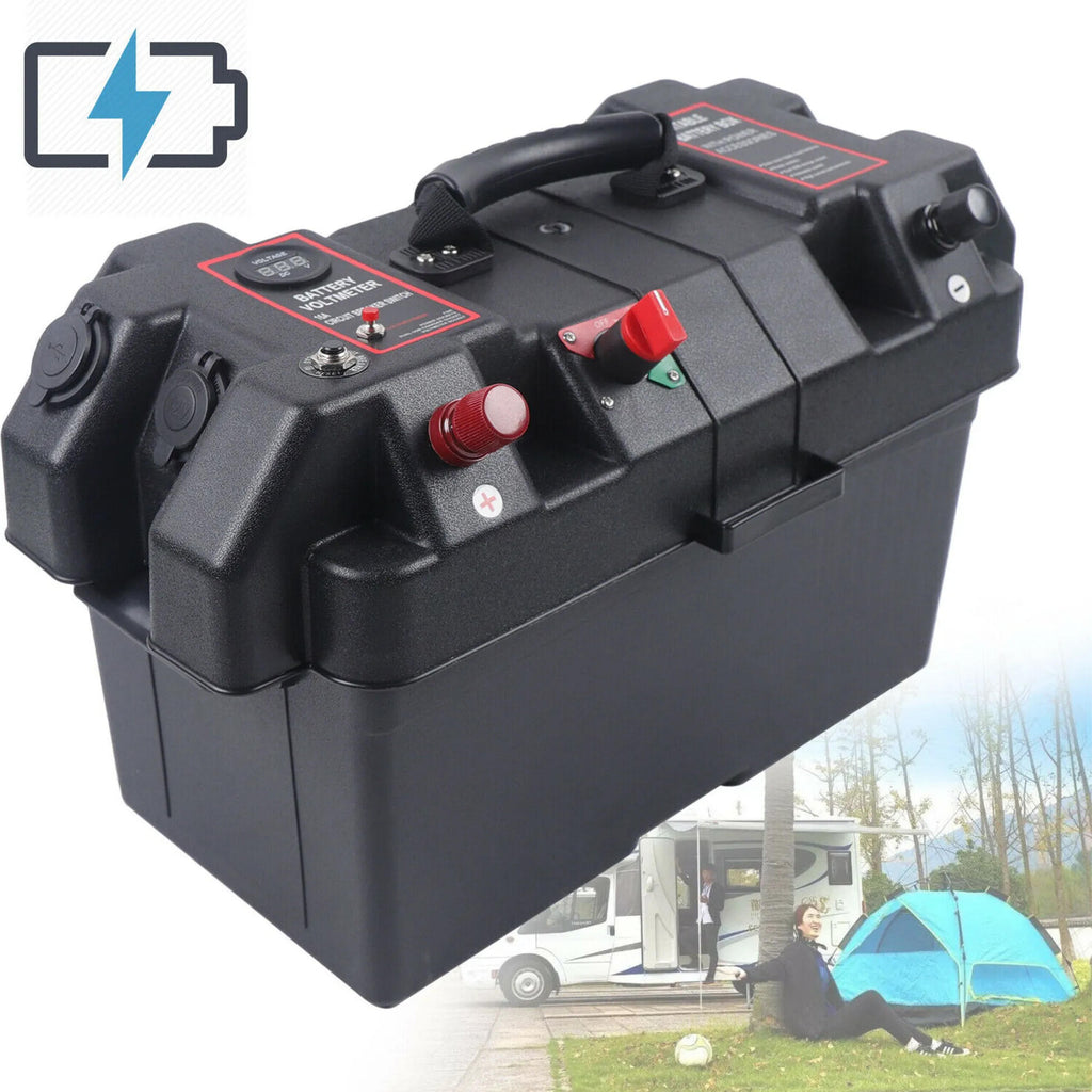12V akukast voltmeetriga ja 2x USB-pordiga