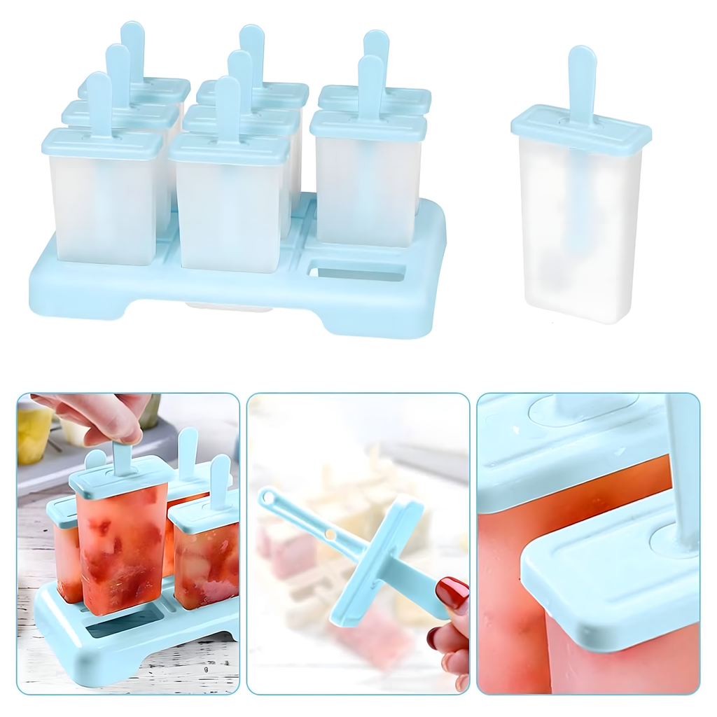 Molds Ice Cream Mold Homemade Sorbet Ice Cream Mold 9 pcs
