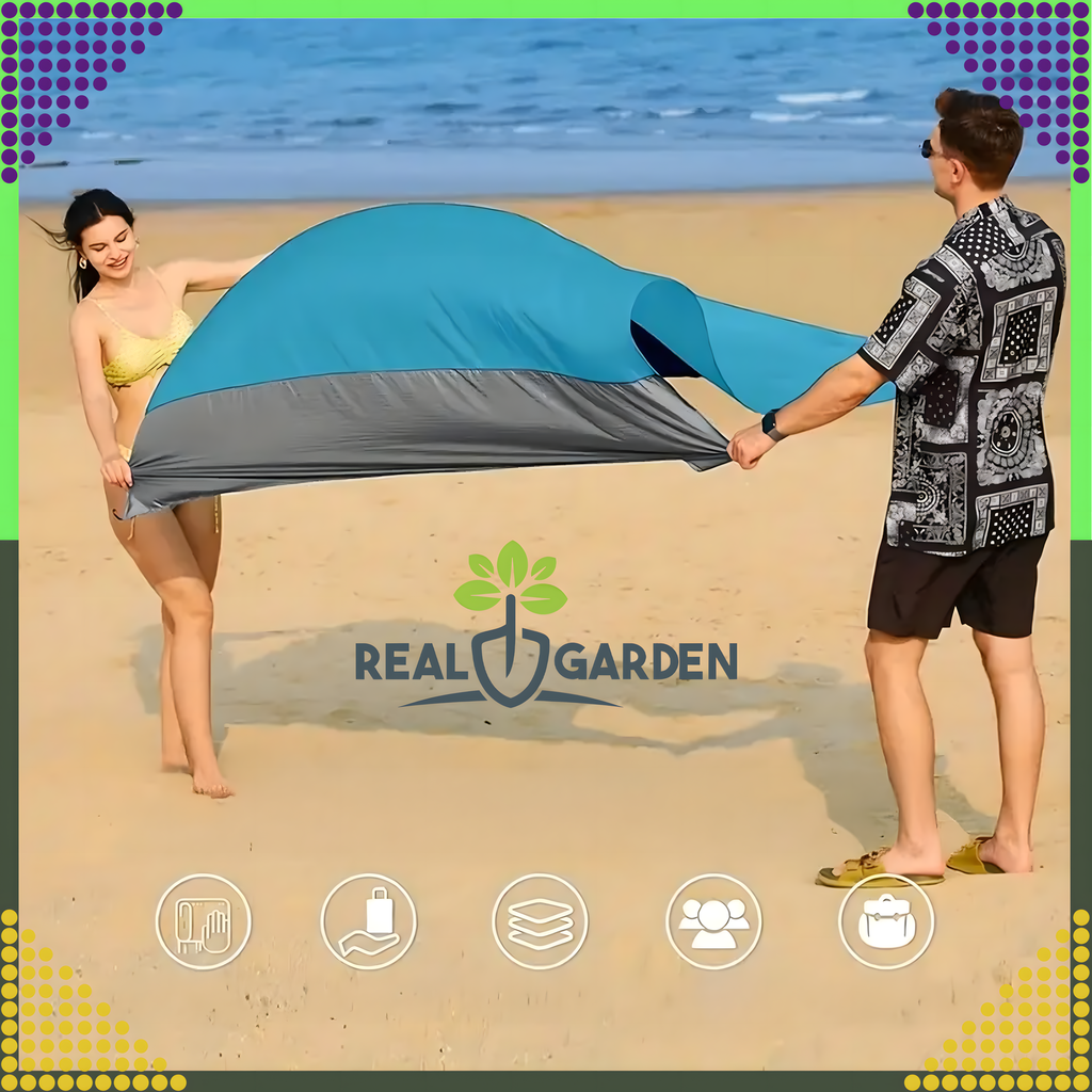 Rannatekk Piknikurätik Veekindel Matkamiseks 210 x 200 cm Suur