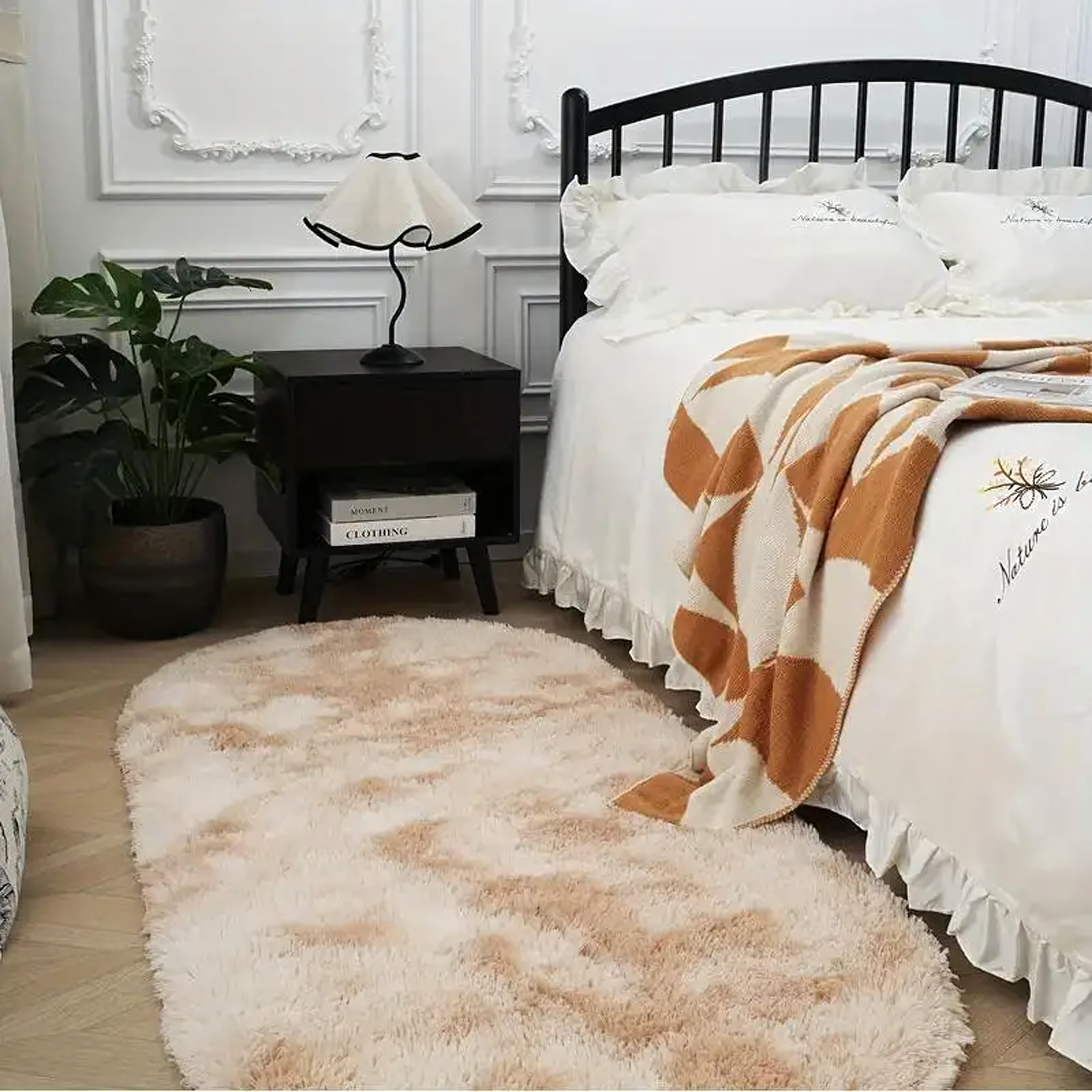 Soft Plush Shaggy Carpet Dense Woolly Large Fluffy for Living Room 160x60cm