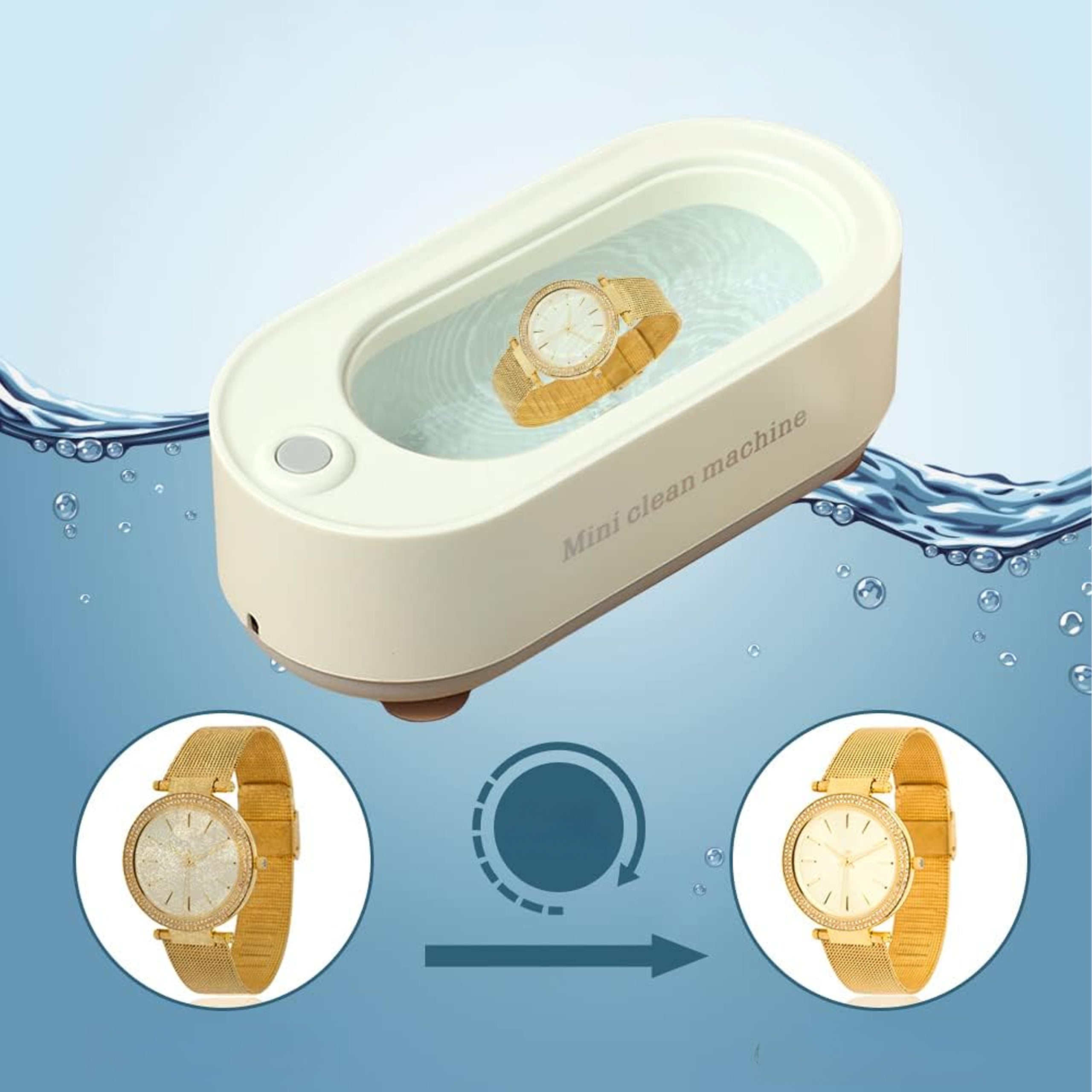 Ultrasonic Cleaner Sterilizer for Jewelry, Dentures, Glasses