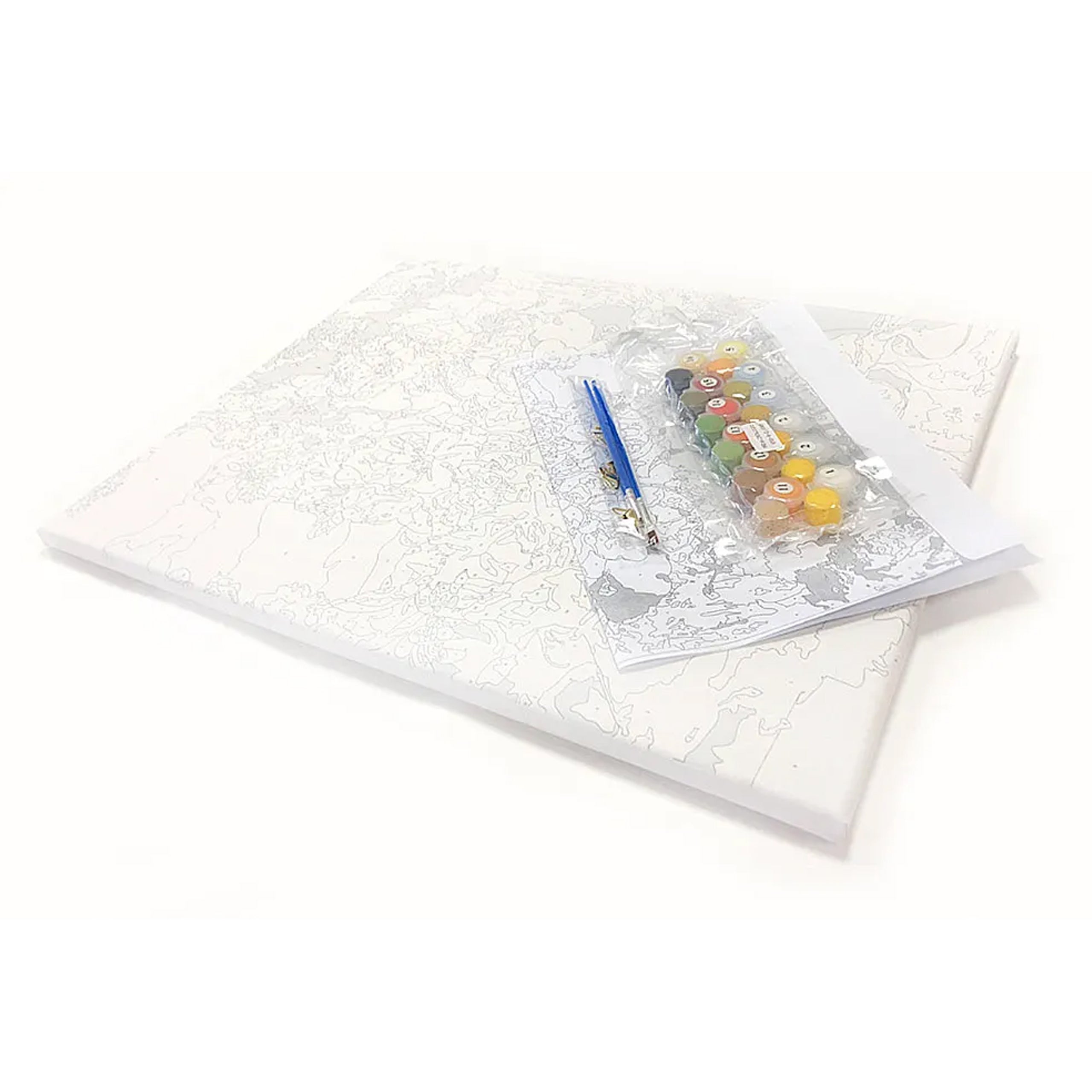 Numbrite järgi maalimise pilt raamiga DIY komplekt pintslid värv lõuend 40x50