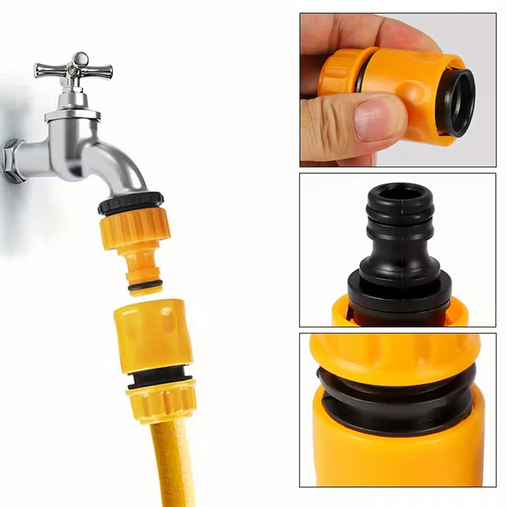 Garden Hose Connector Set 1/2 3/4"