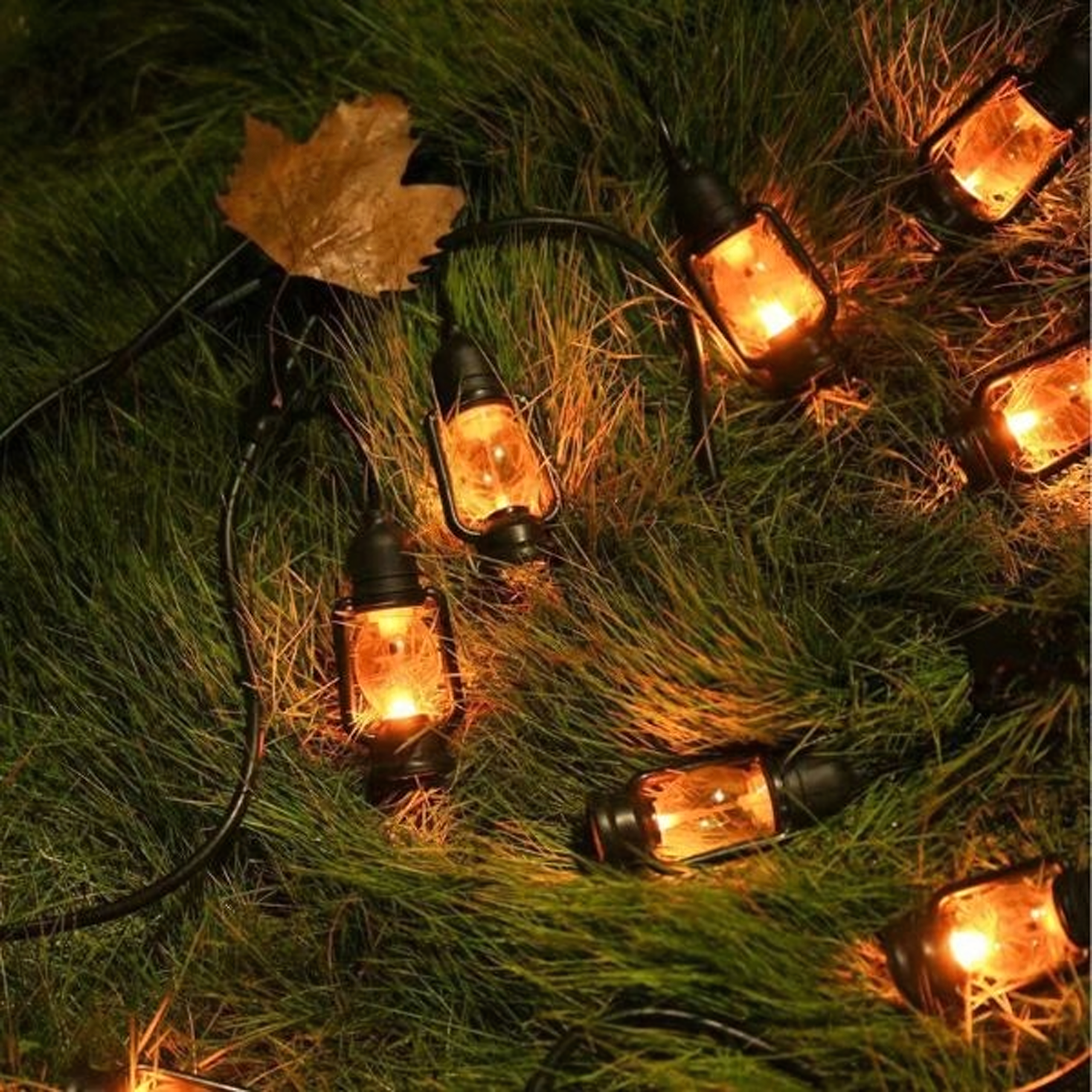 LED Decorative Light Garland 10 pcs Lanterns 10cm 5m